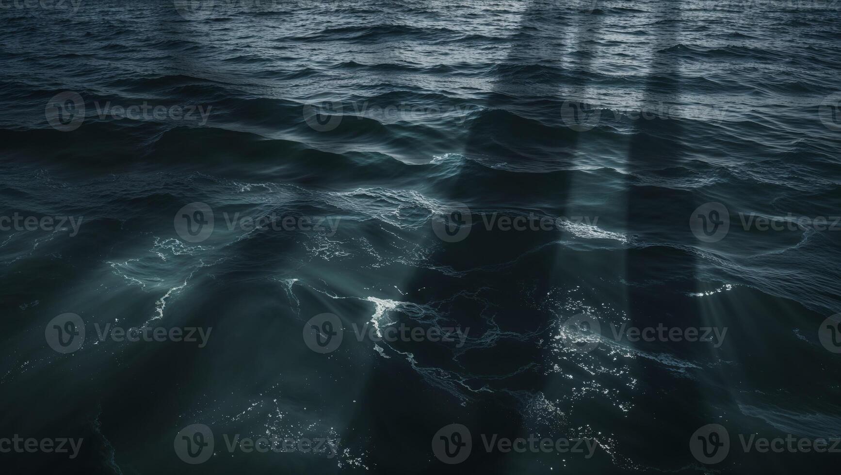 mysterious shadows dancing on a dream over a velvet ocean photo