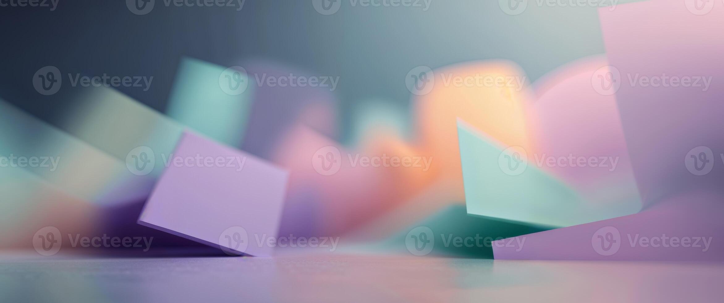 A blurry image of a colorful paper cutout photo