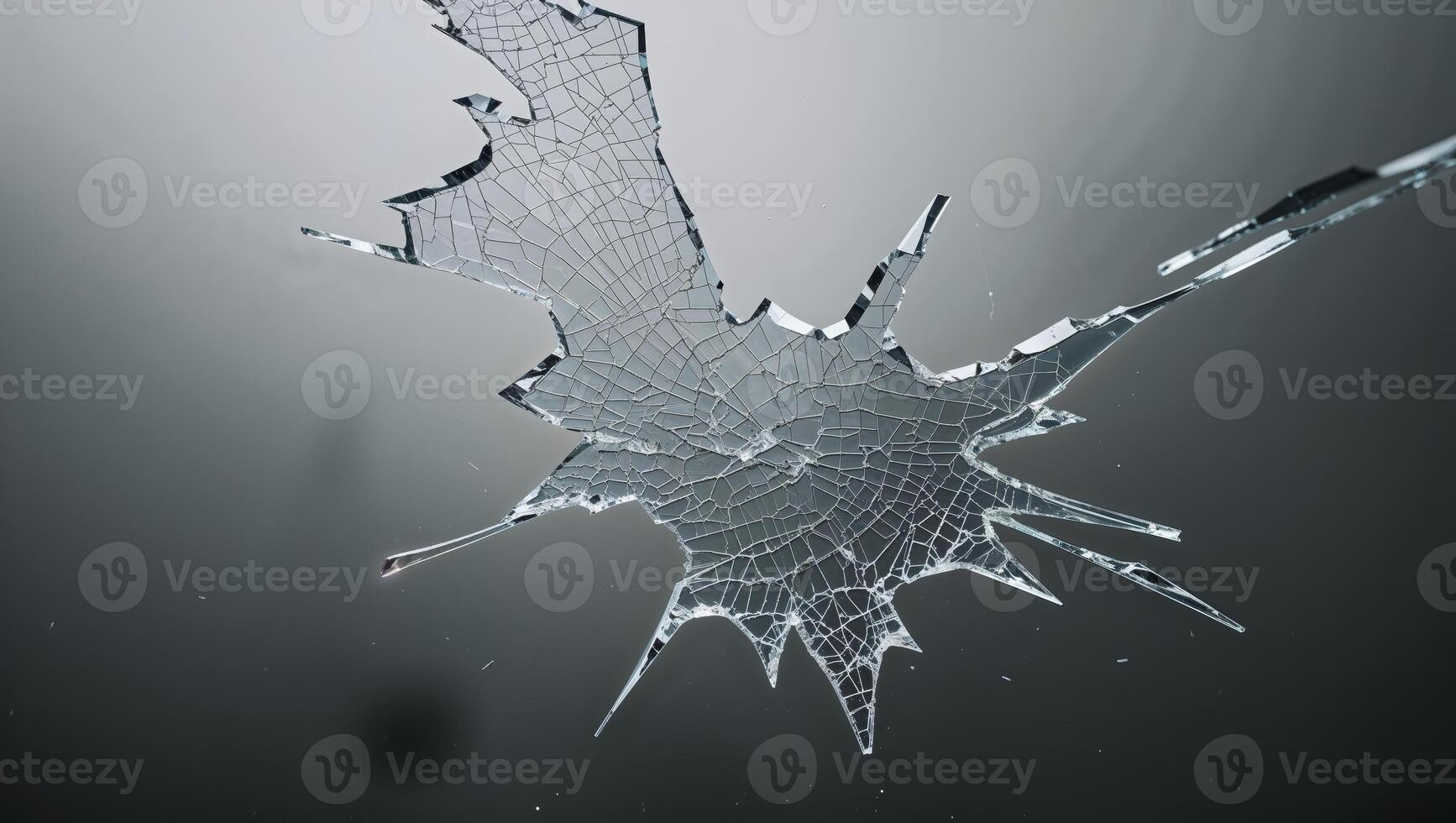 a echoing through a shattered glass photo