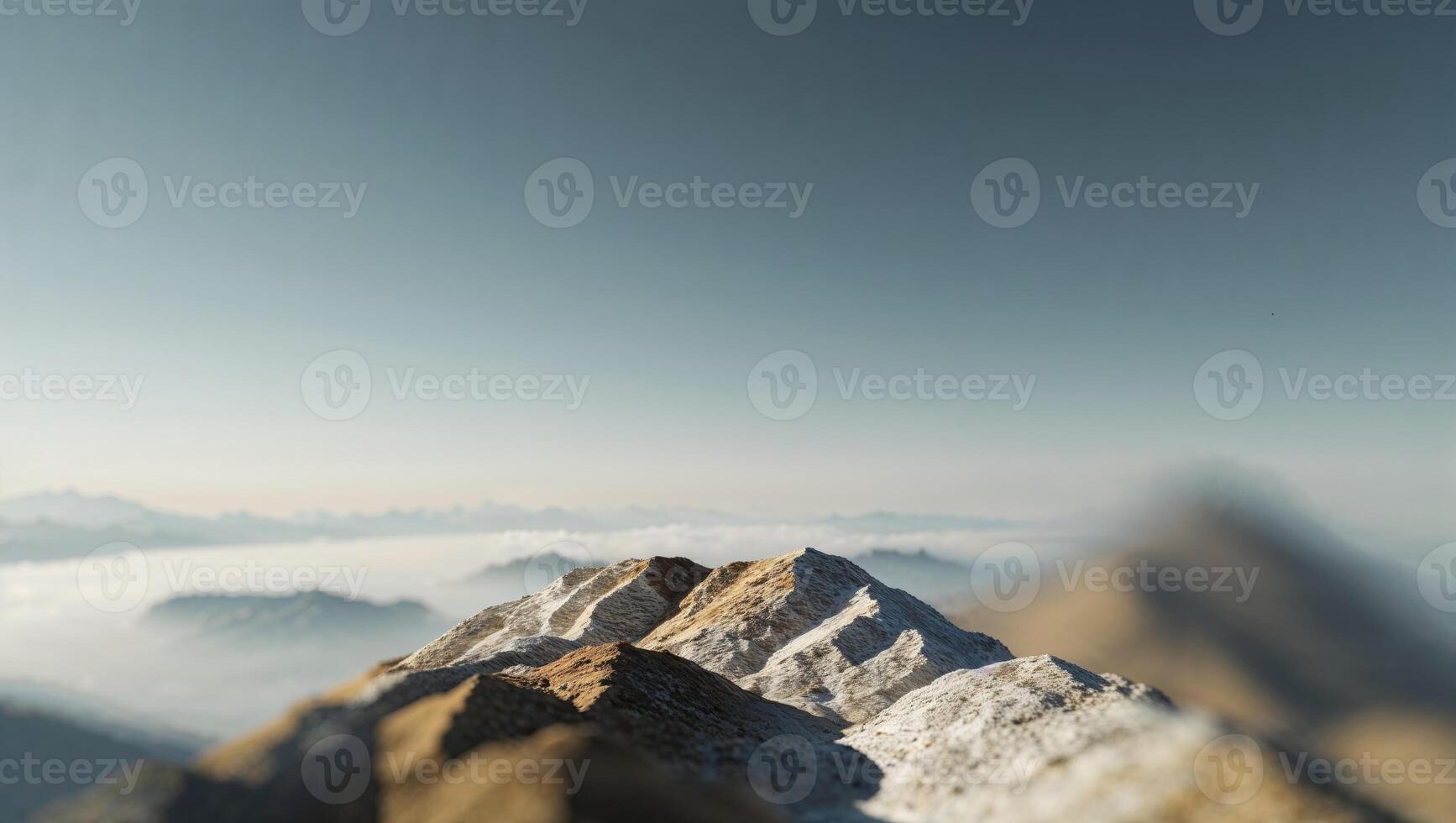 a combining vision under a on a mountain top photo