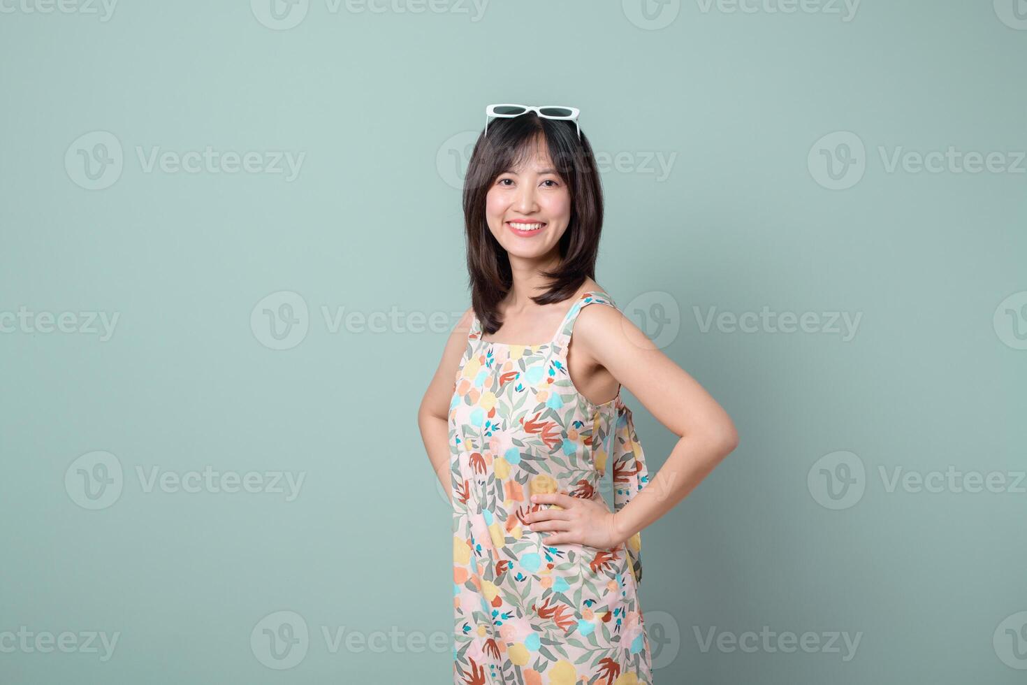 Southeast asian woman smiles confidently as small business owner in retail and creative industry, representing startup with online store and shopping focus photo
