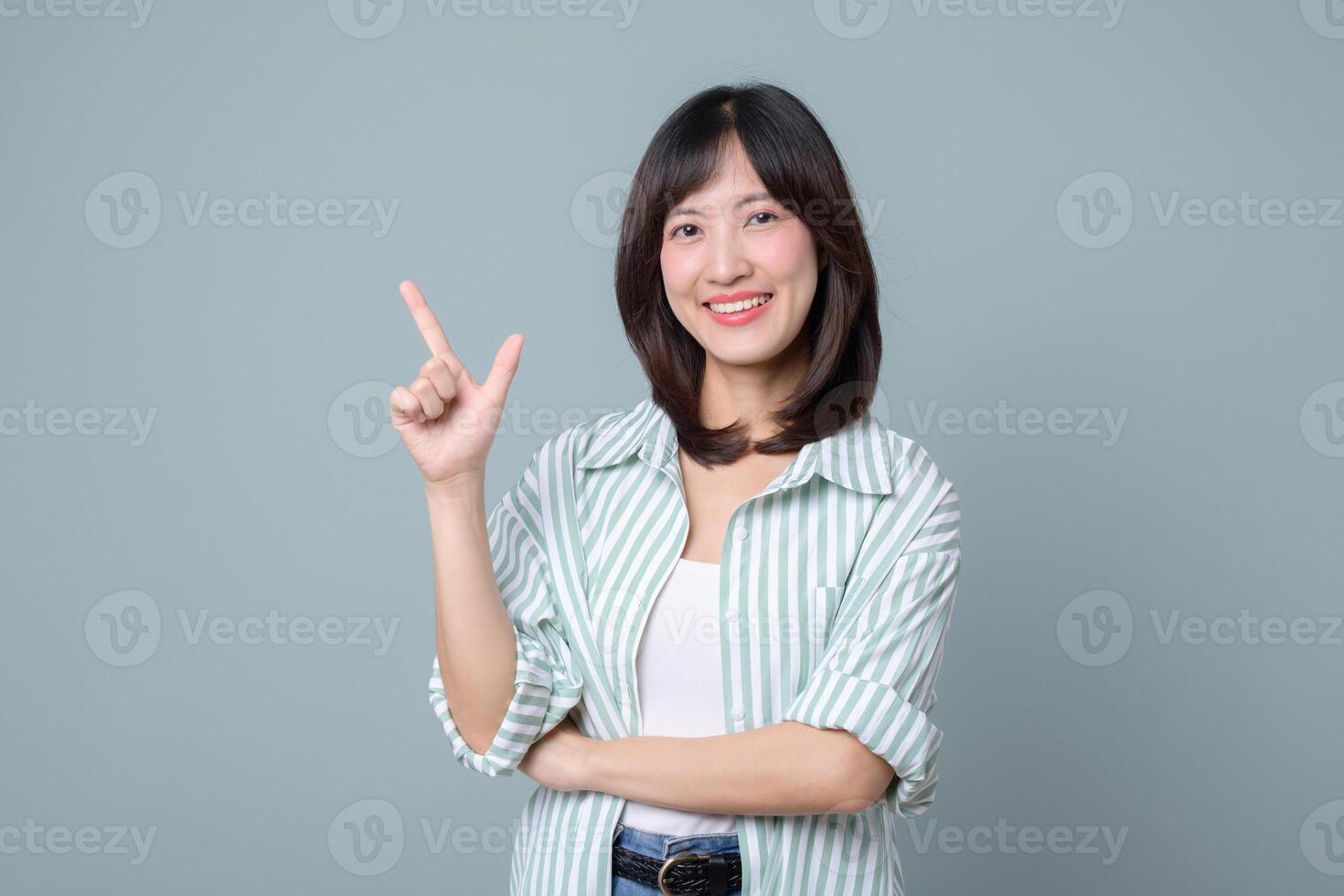 Southeast asian woman smiles confidently as small business owner in retail and online store industry, showcasing creative startup ideas for shopping success photo