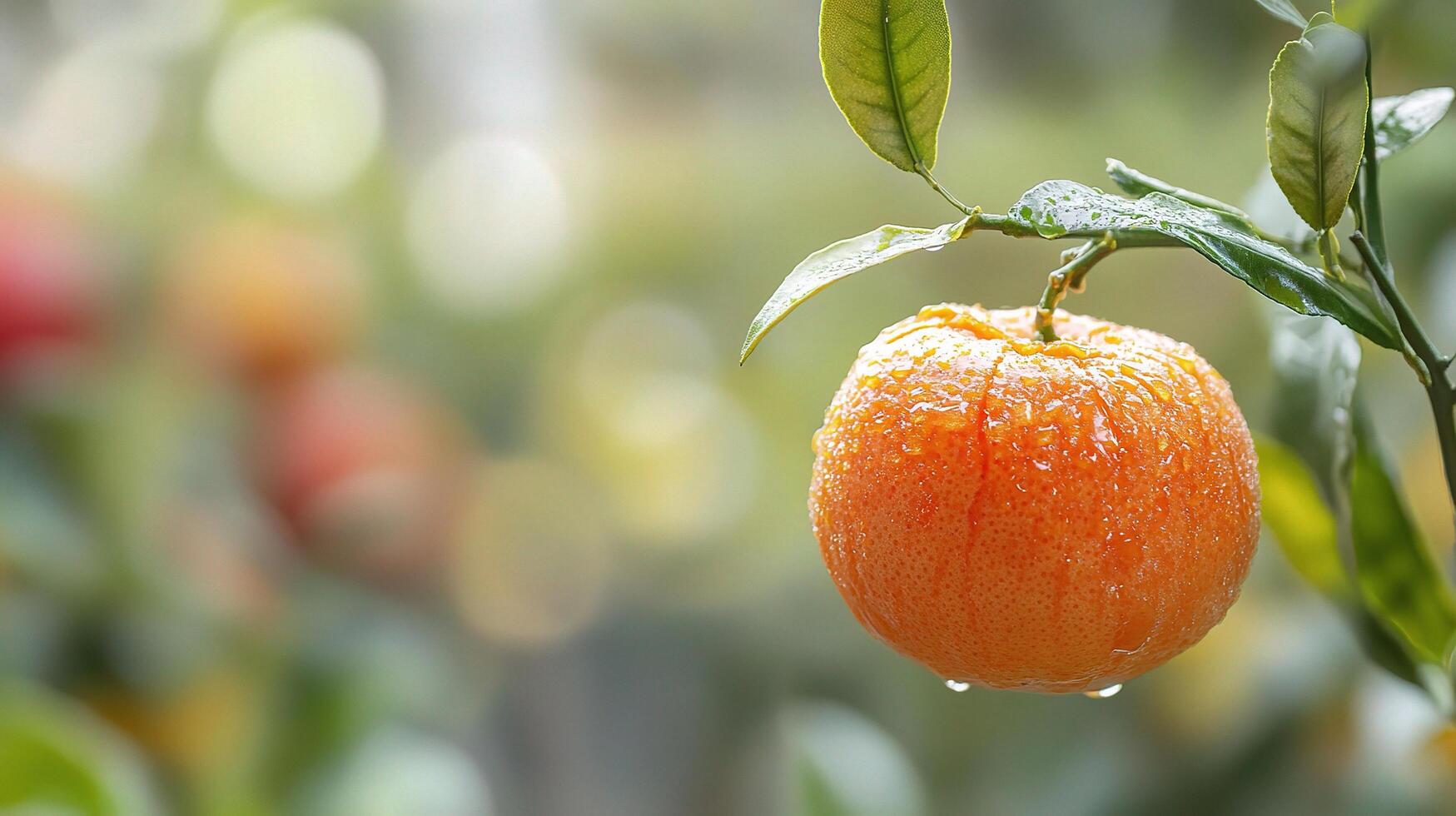 A tree with a bunch of oranges on it photo