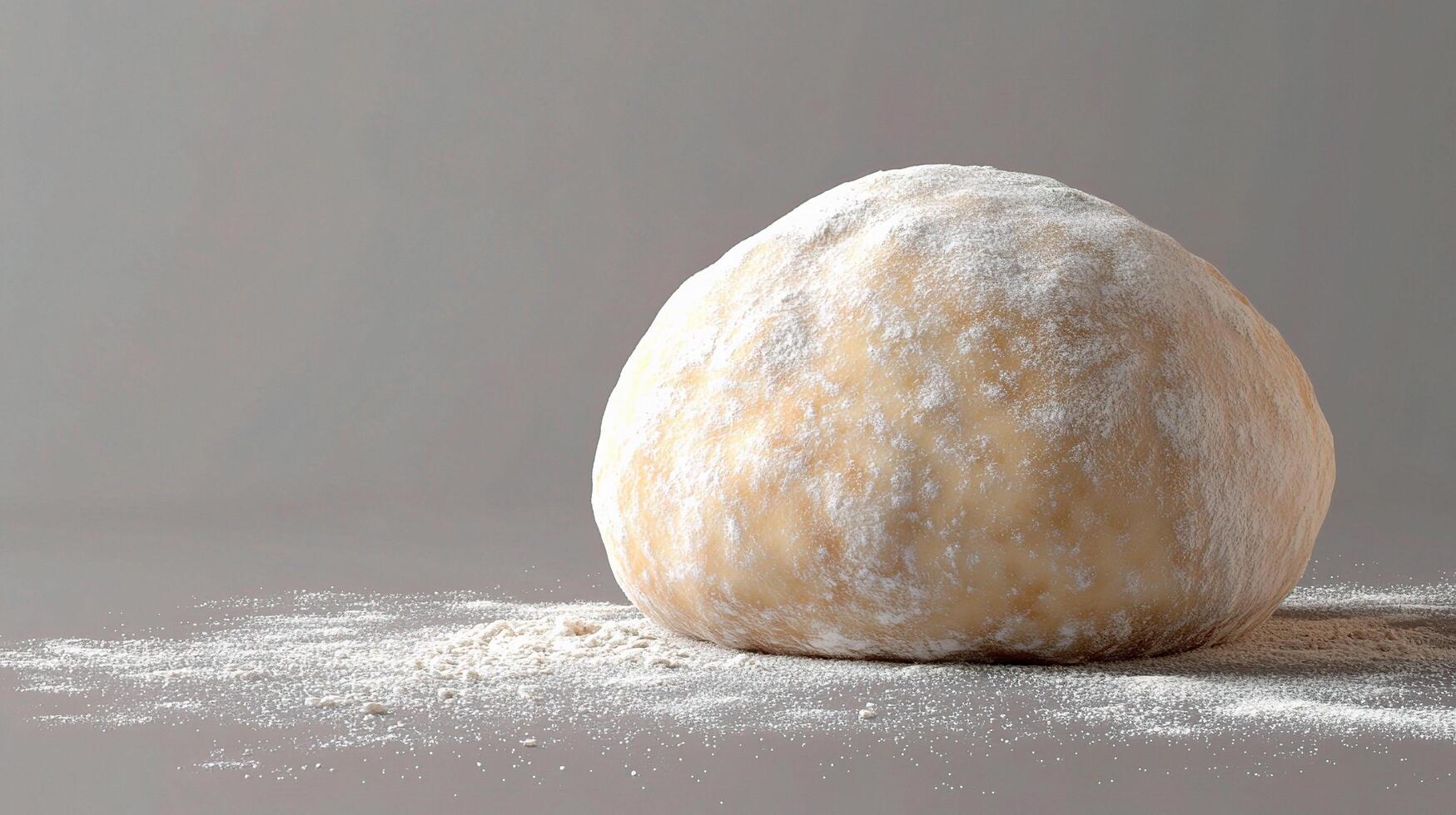 A ball of dough sitting on a table photo