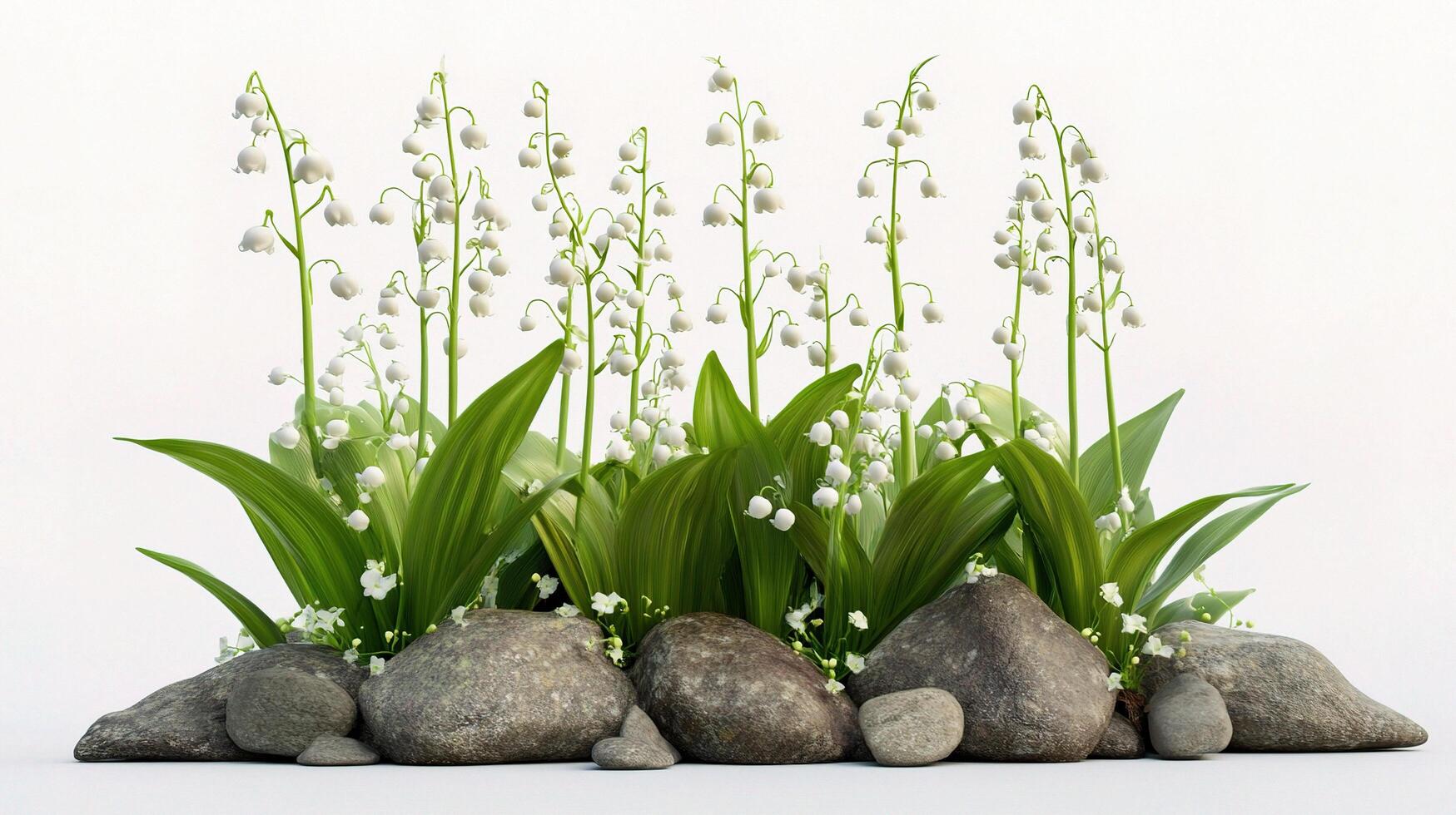 Lily of the valley 3d model photo