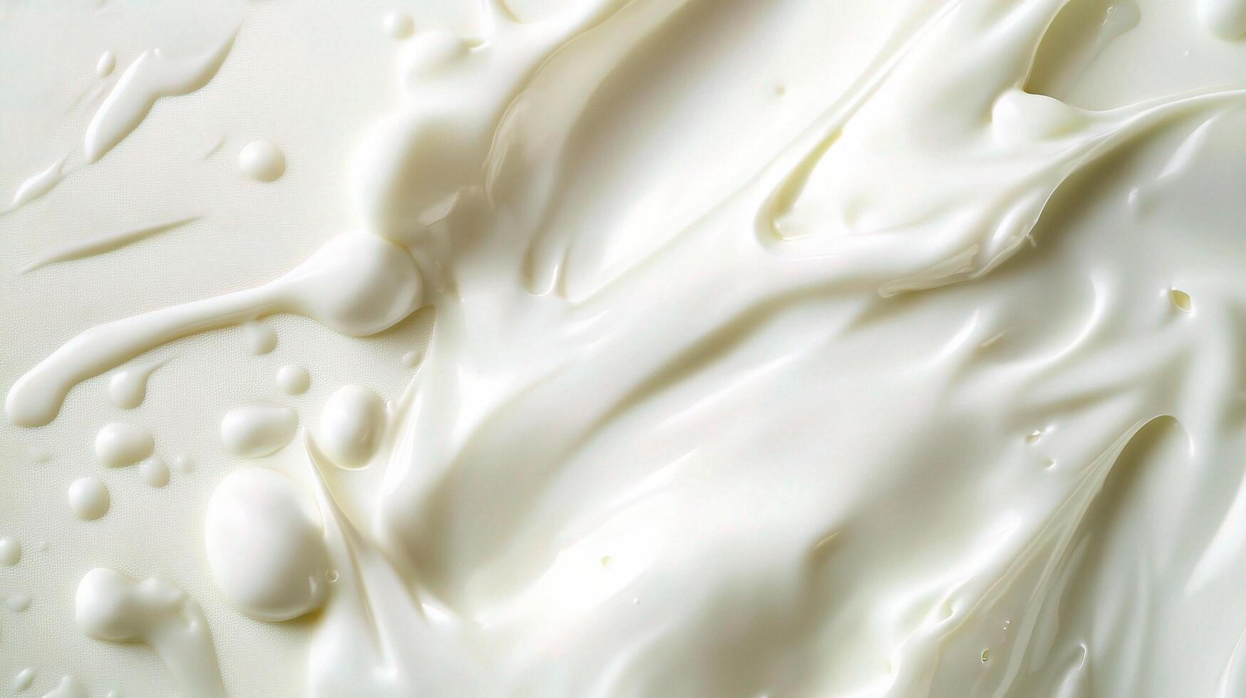 A close up of a white liquid with some bubbles photo