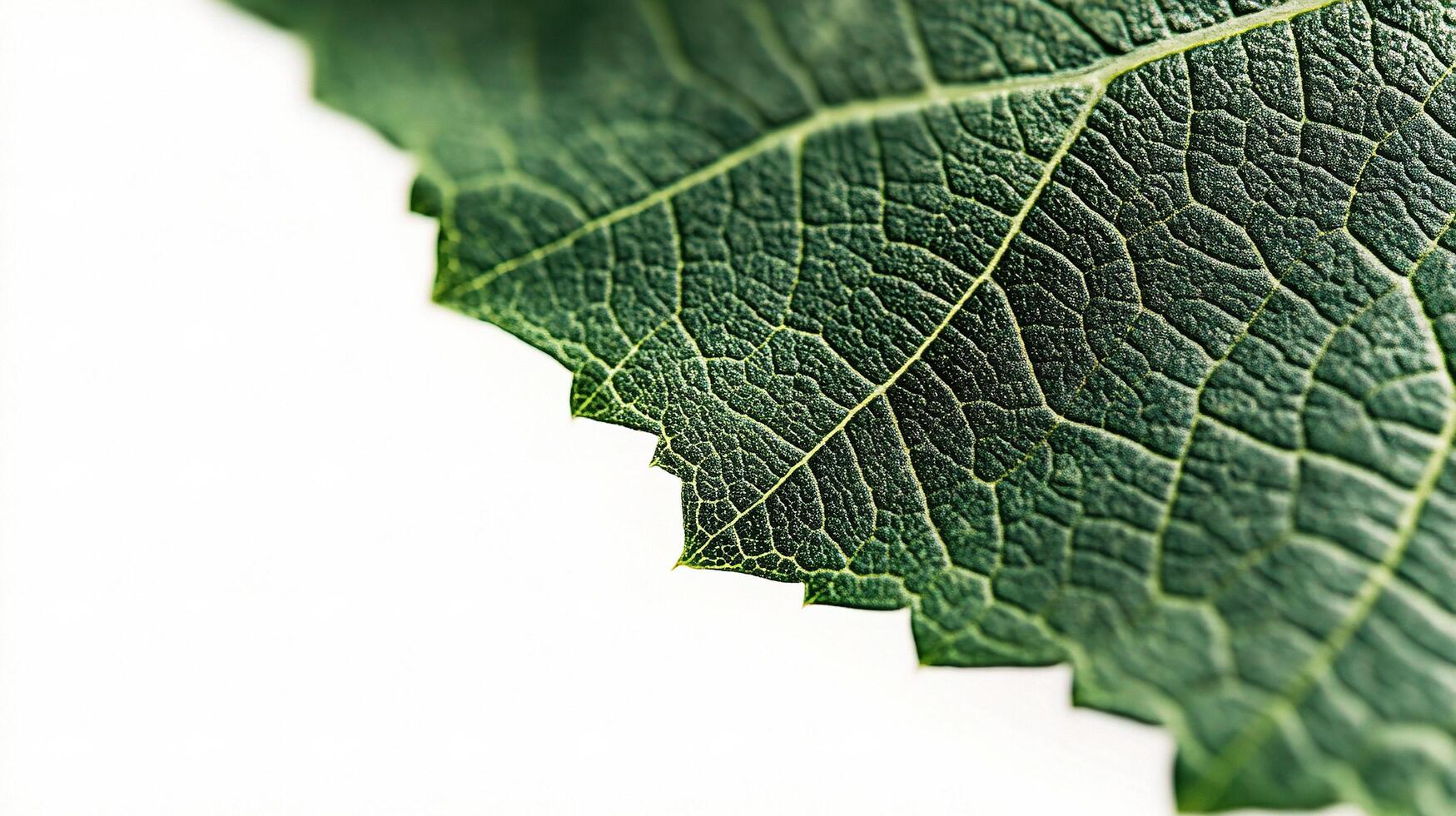 A close up of a green leaf photo