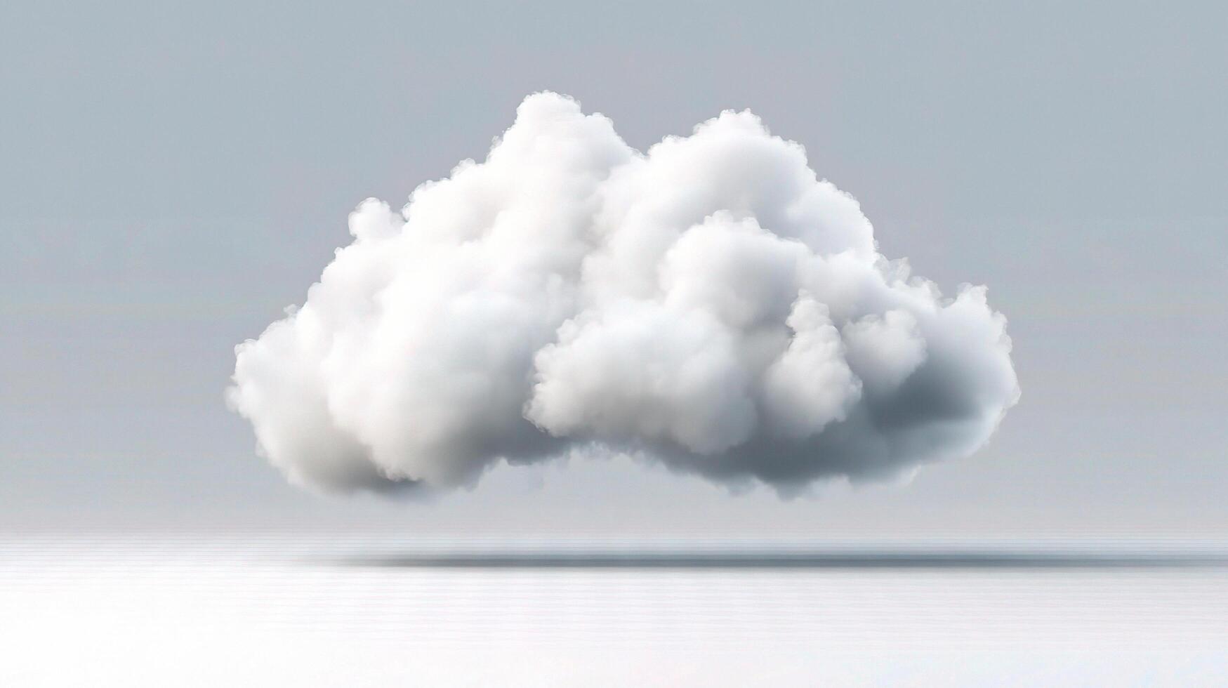 Clouds on a grey background with a white cloud photo