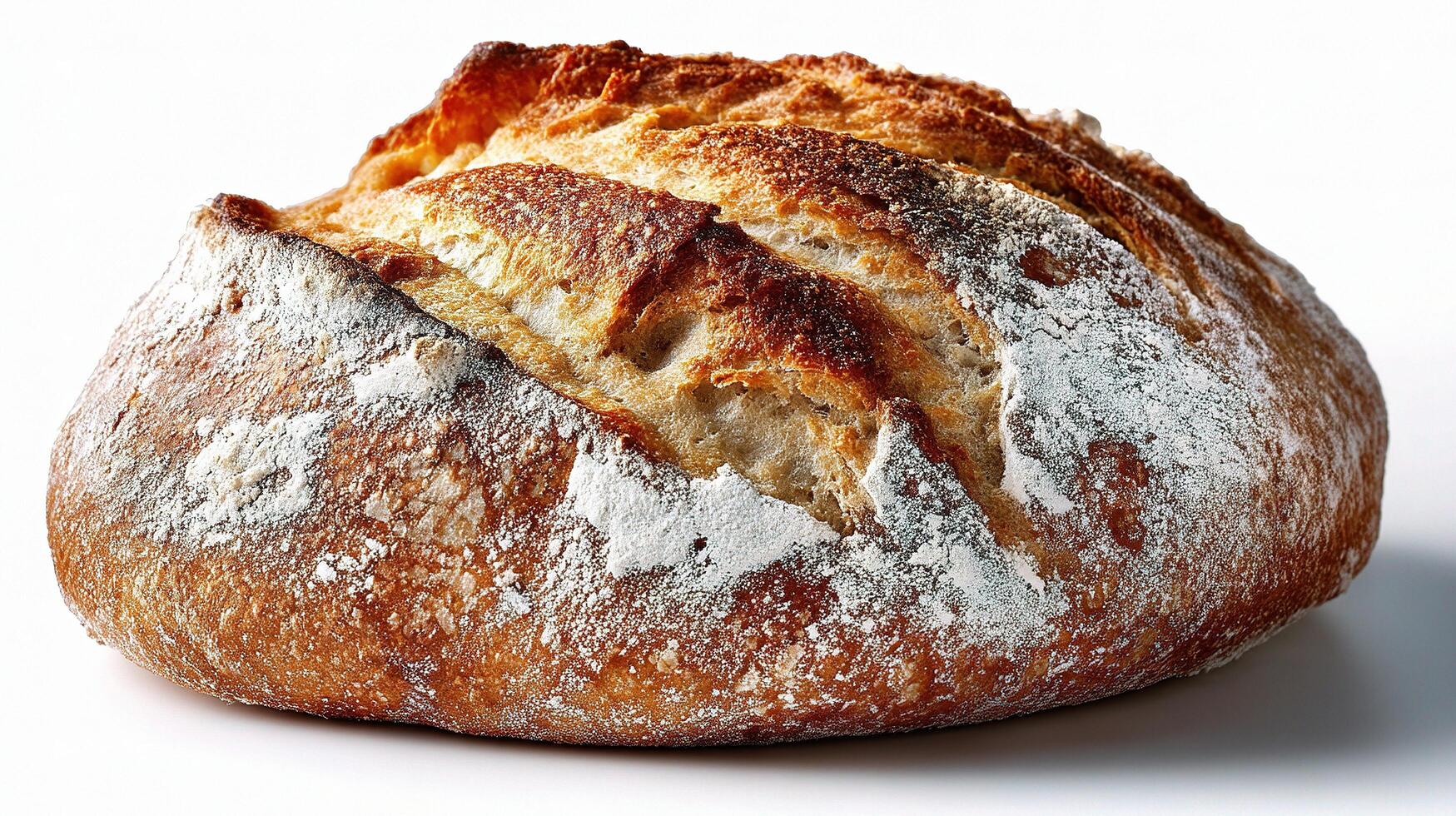 A loaf of bread on a white background photo