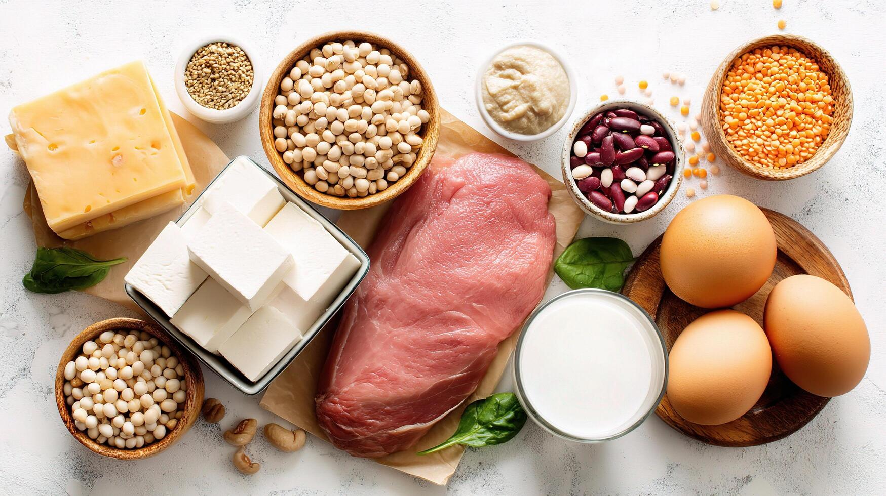 The foods that are essential for a healthy diet photo