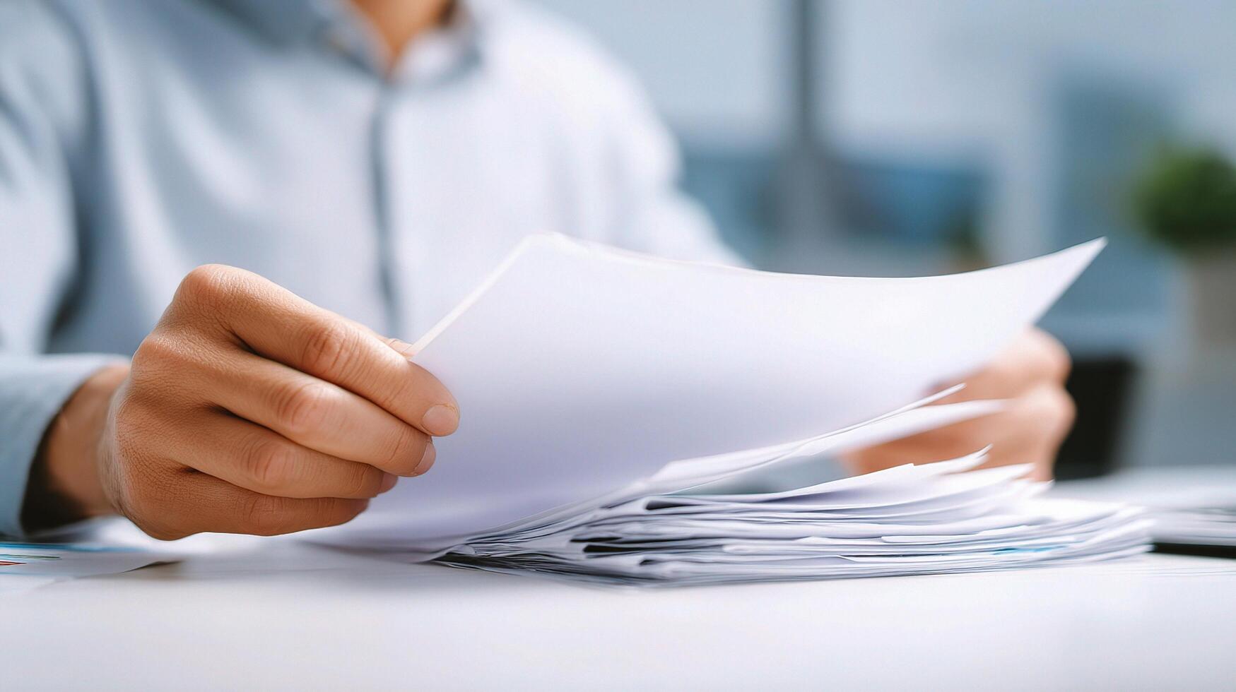 A person is holding a piece of paper and a piece of paper photo