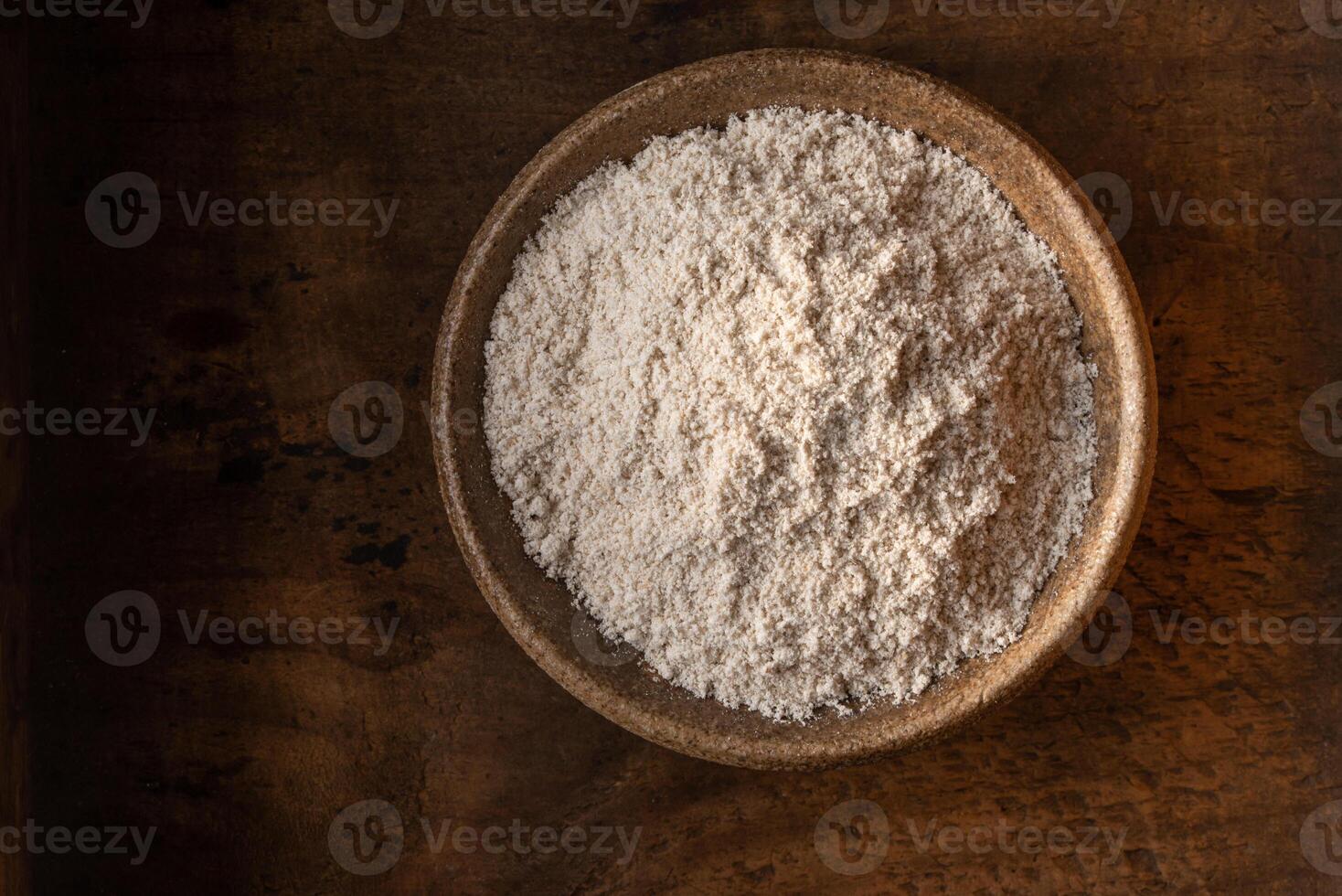 Oat Flour in a Bowl photo