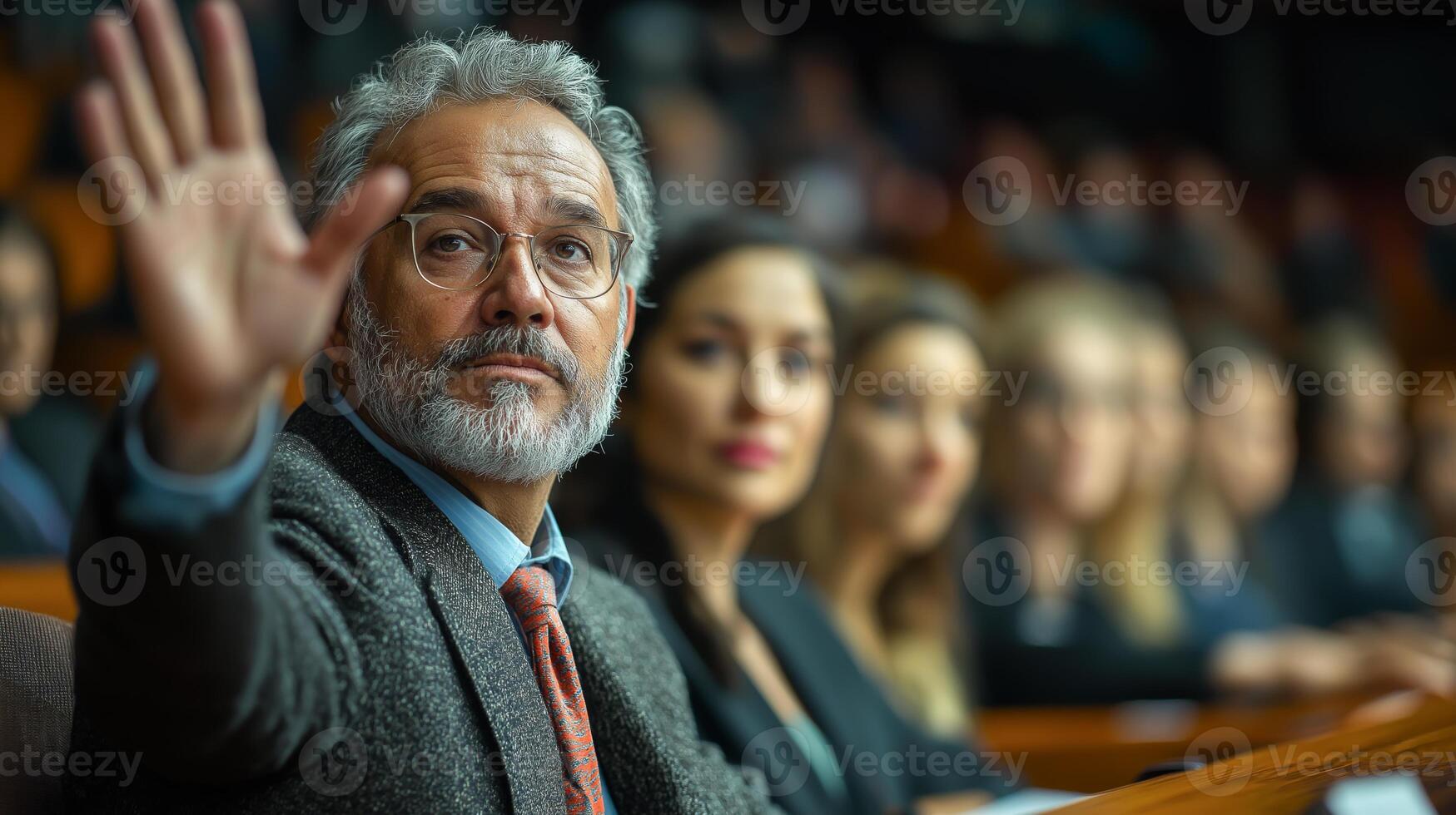 Officials engage in public discussions about regulations and bureaucracy. photo