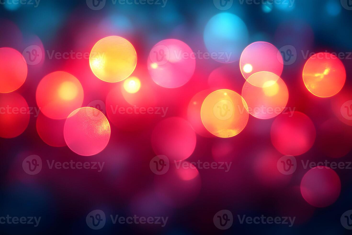 Mesmerizing Abstract Bokeh Lights - Vibrant Red and Yellow Colorful Background for Design photo