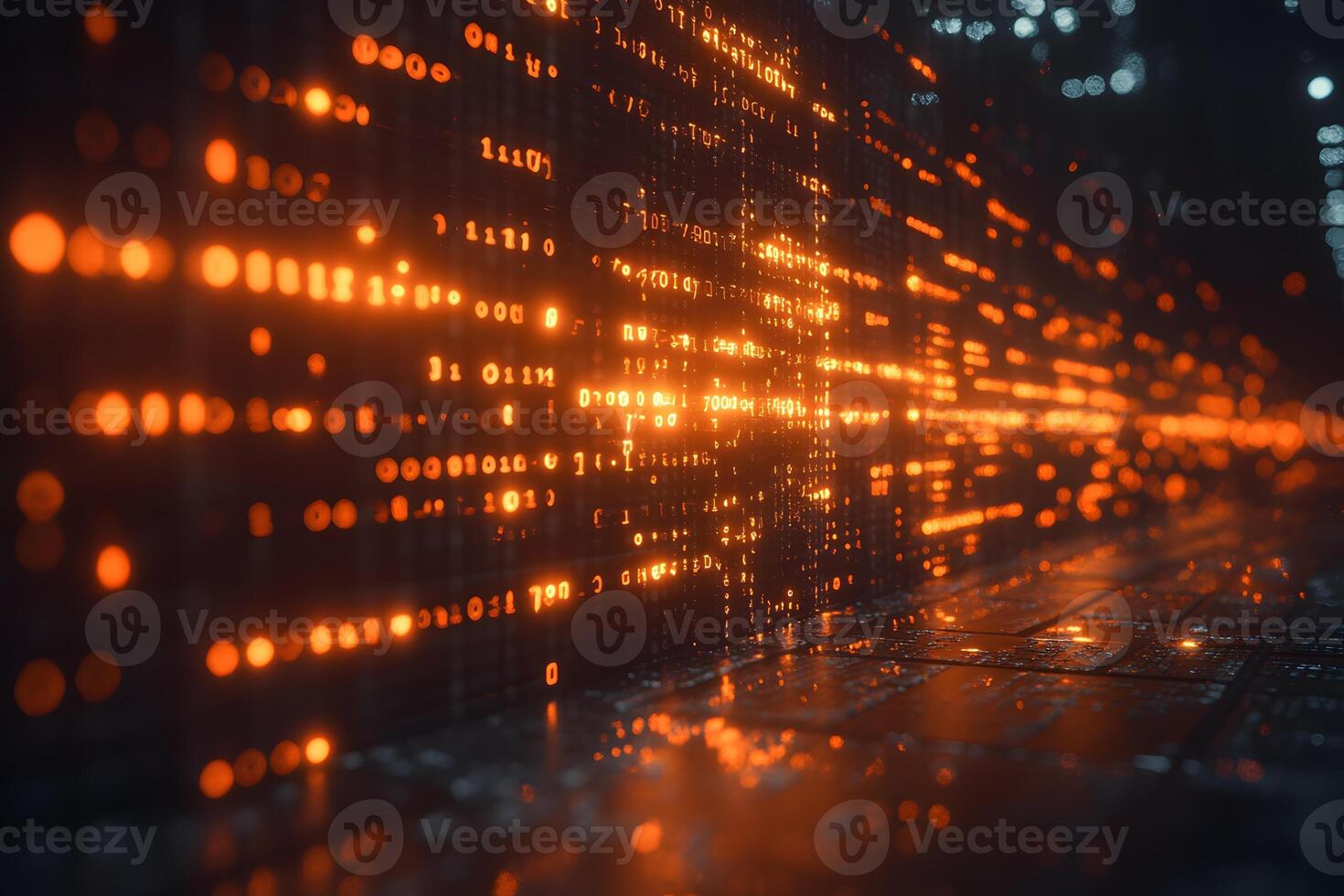 Digital Data Stream Background for Technology and Innovation Design photo