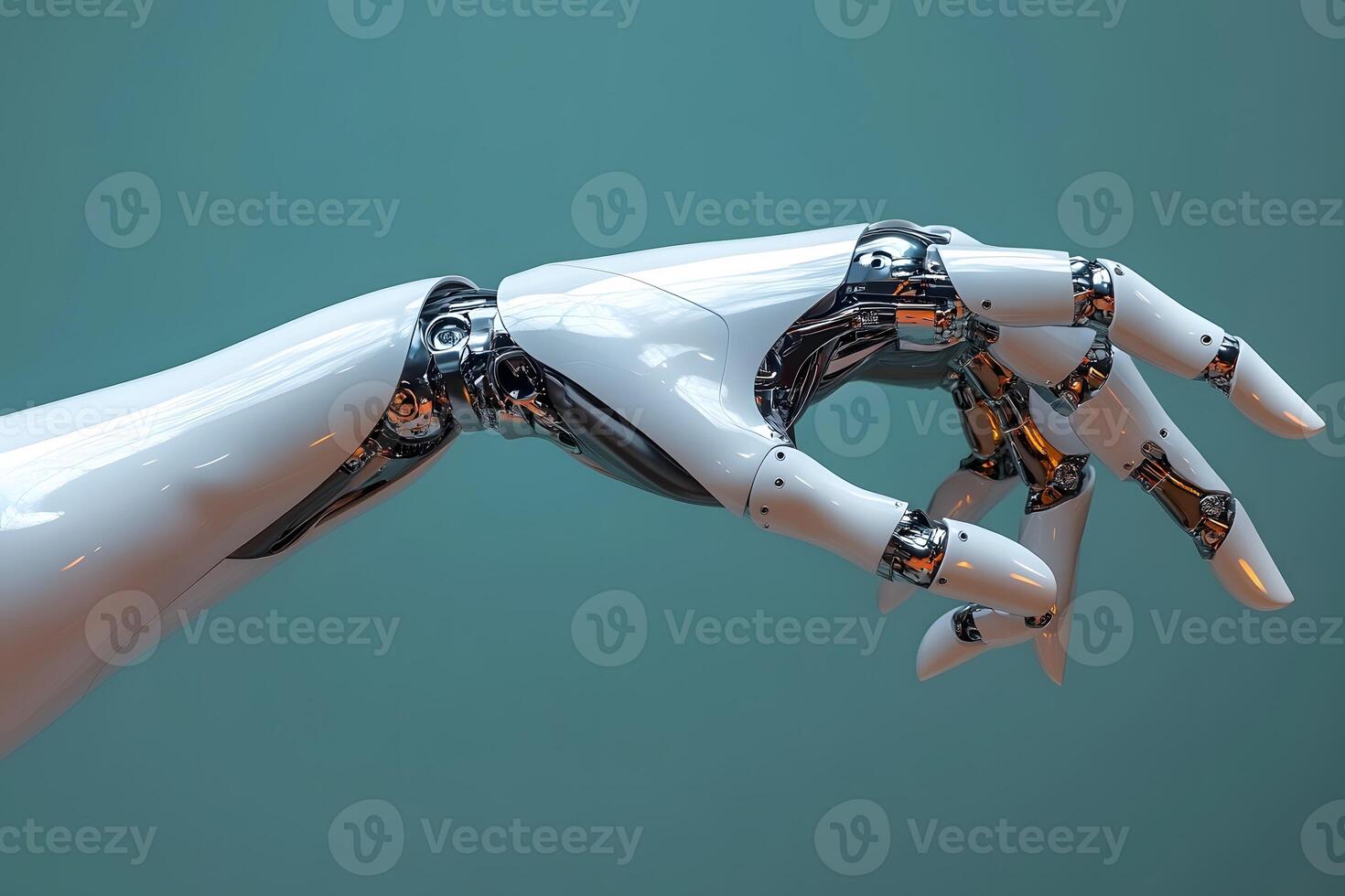Futuristic Robotic Hand with Advanced Technology Design for Innovation Concepts photo