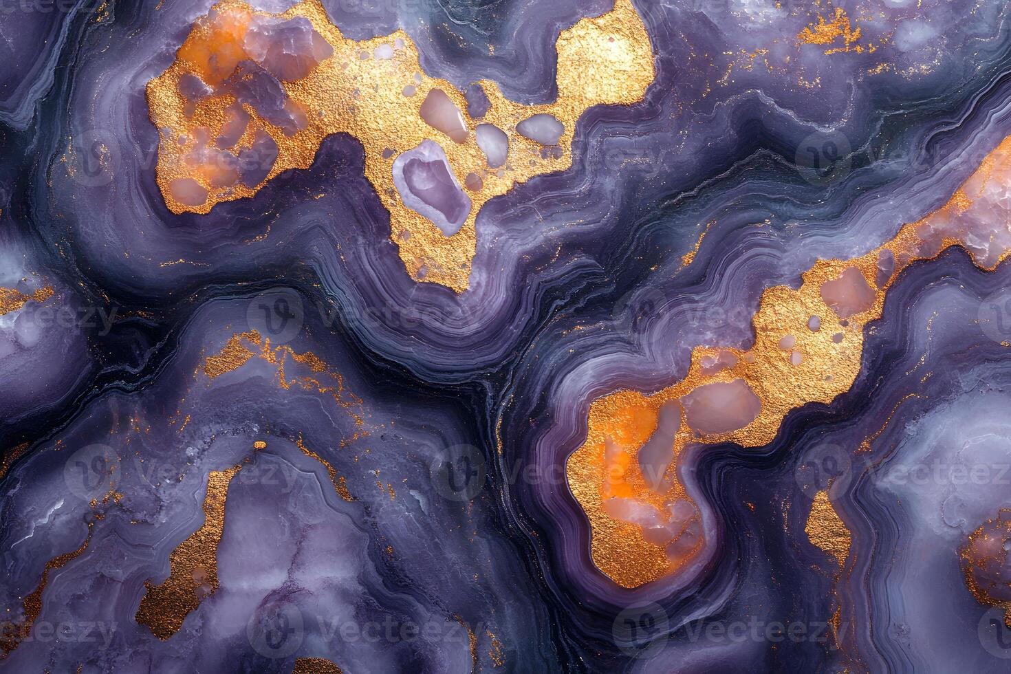 Abstract Agate Pattern with Gold Accents for Modern Art and Design photo