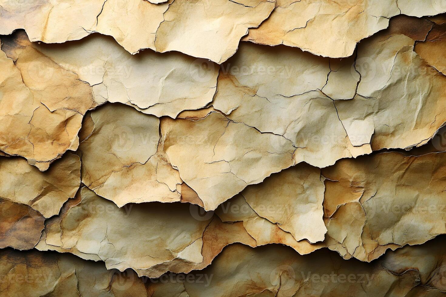 Textured Abstract Background of Layered Crumpled Paper for Design and Decoration photo