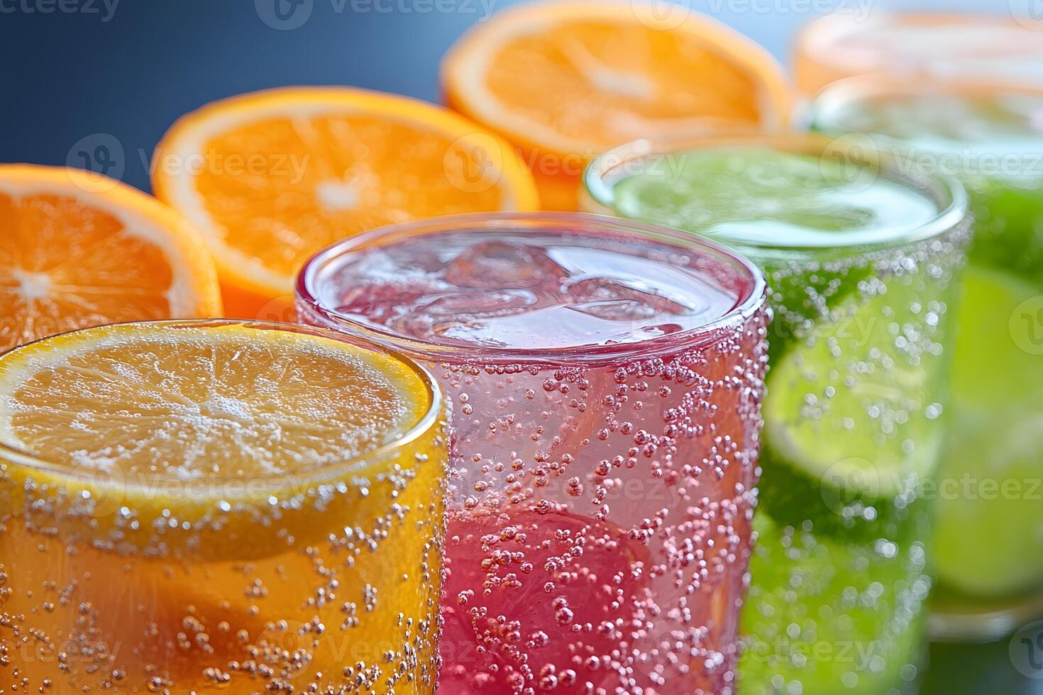Refreshing Citrus Beverages with Bubbly Sparkling Water for Summer Celebrations photo