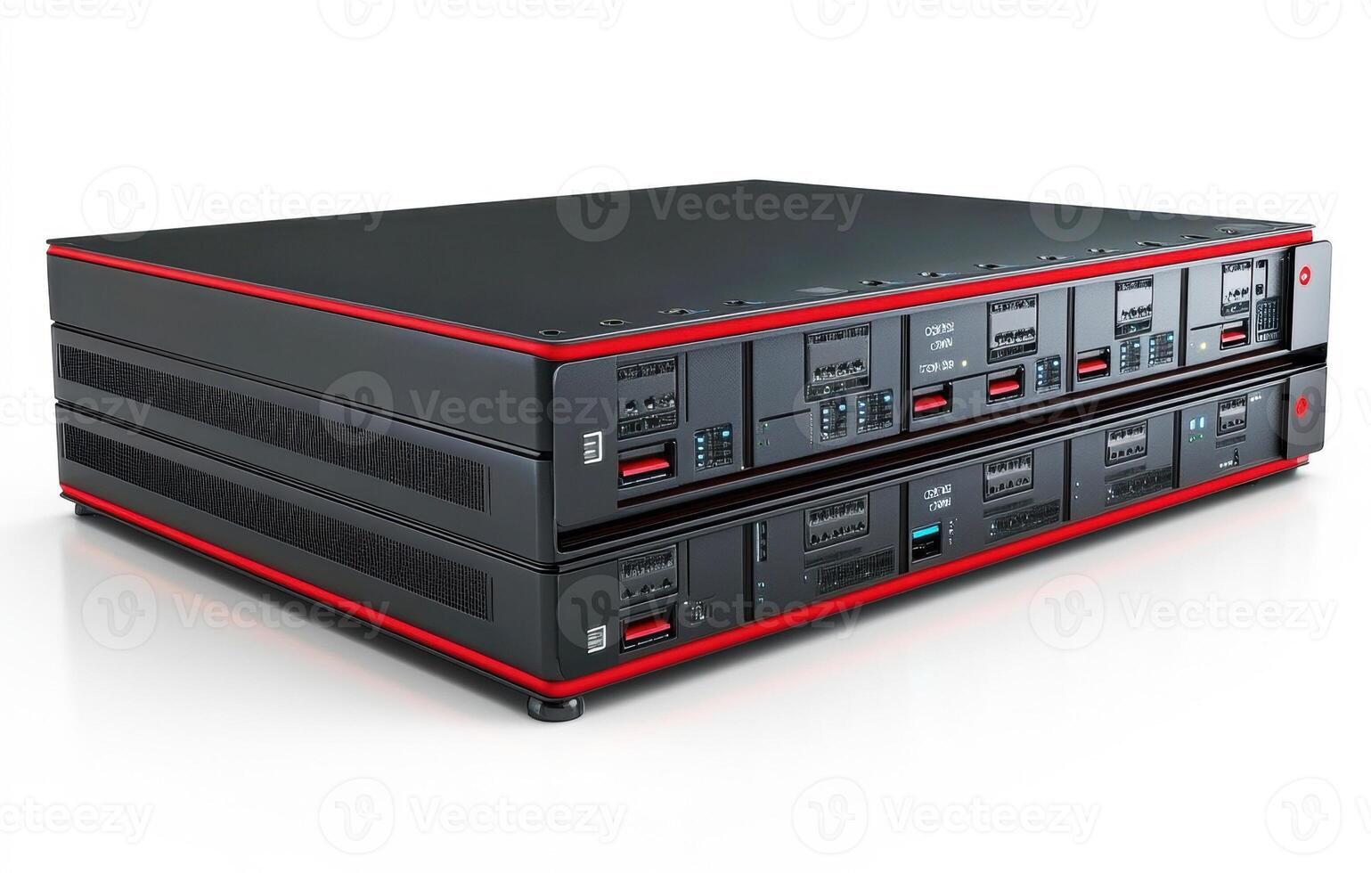 Advanced computing unit showcased with modern design features photo