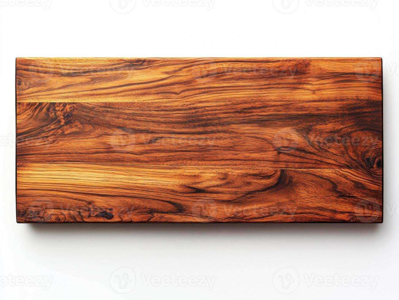 Beautiful wooden cutting board with unique grain patterns displayed photo