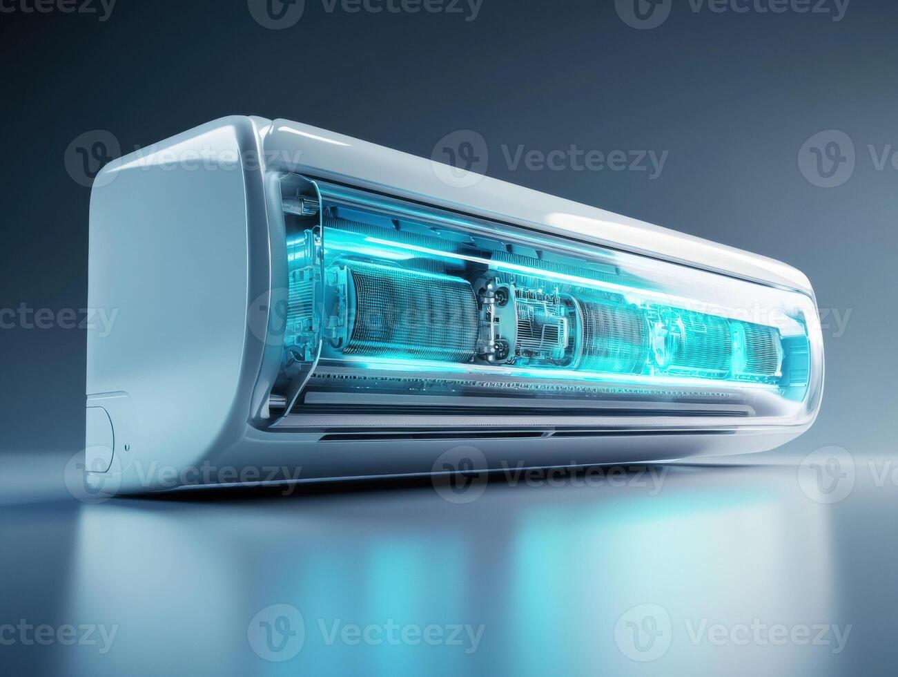Air conditioning unit with stylish design and modern technology photo