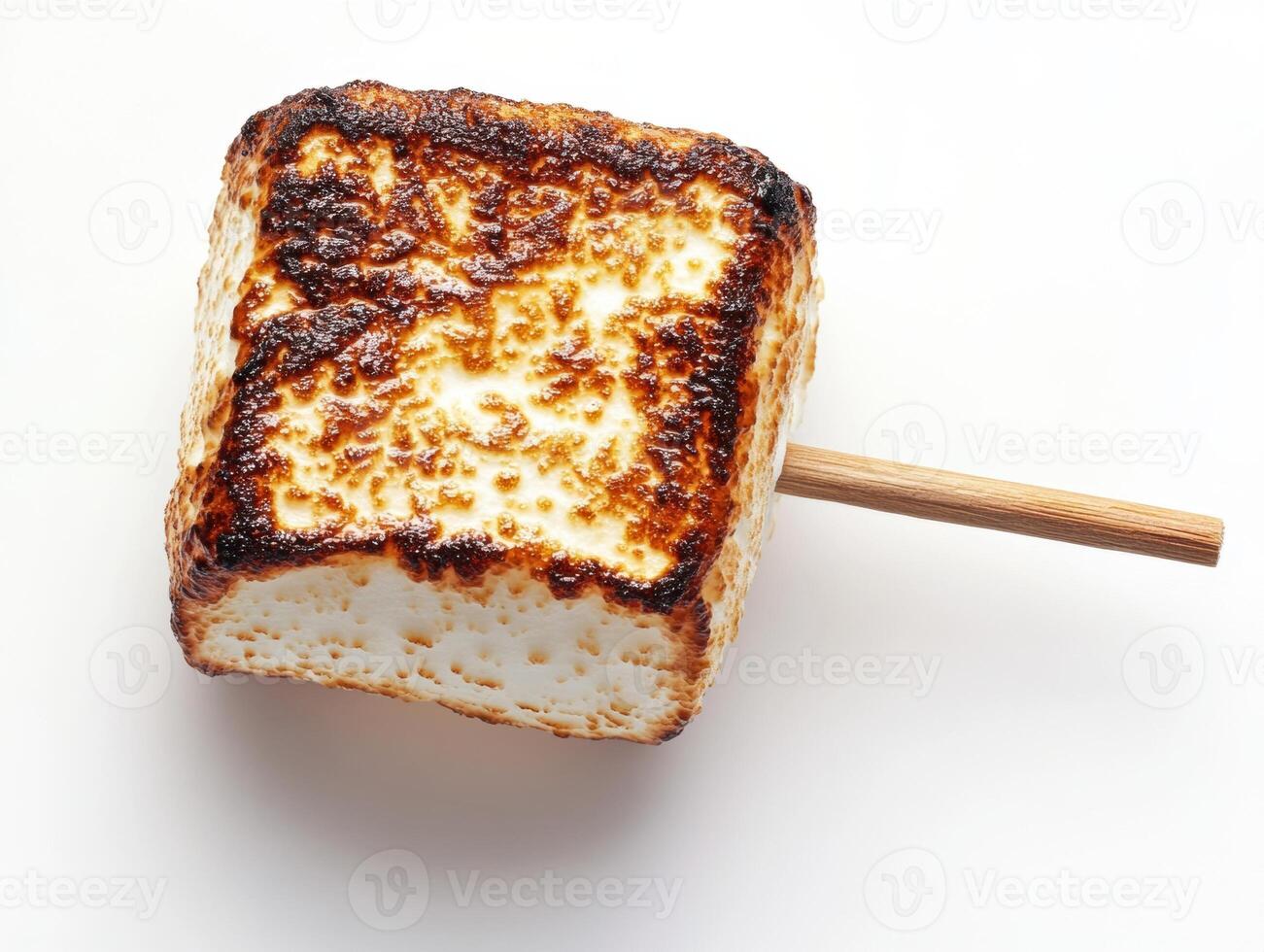 Perfectly toasted marshmallow on a stick photo