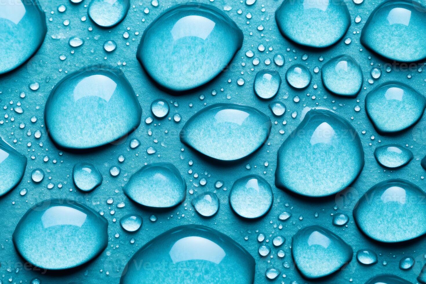 Water droplets creating a refreshing textured background photo