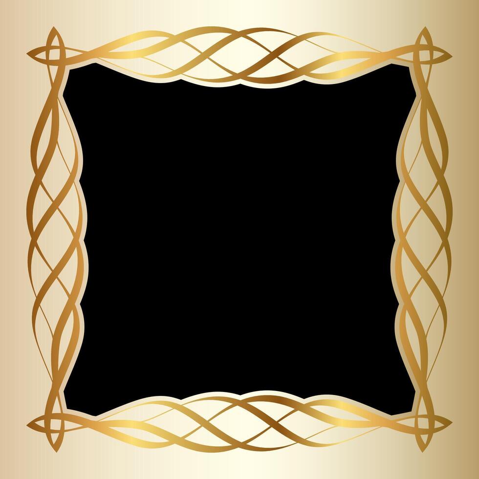 Art Deco or Art Nouveau Style Frame Design vector
