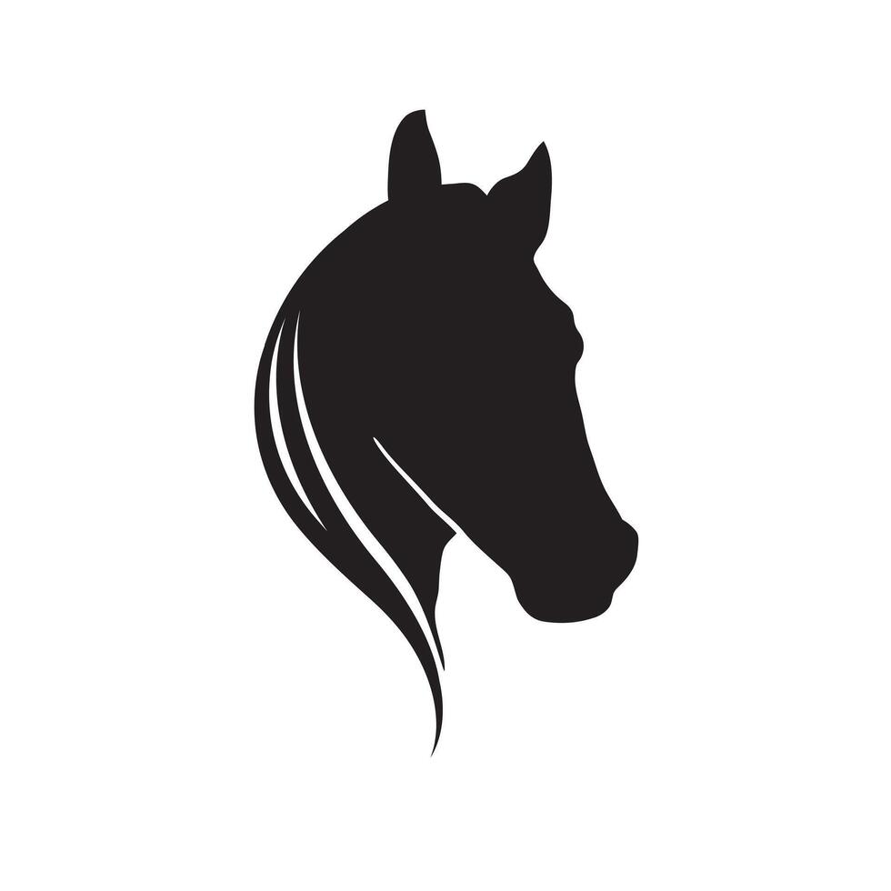 Elegant Horse Stallion or Equestrian Logo Symbol vector