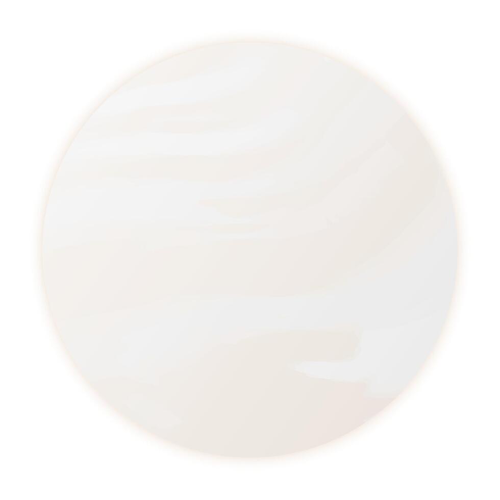 Realistic Planet Venus Isolated Illustration vector
