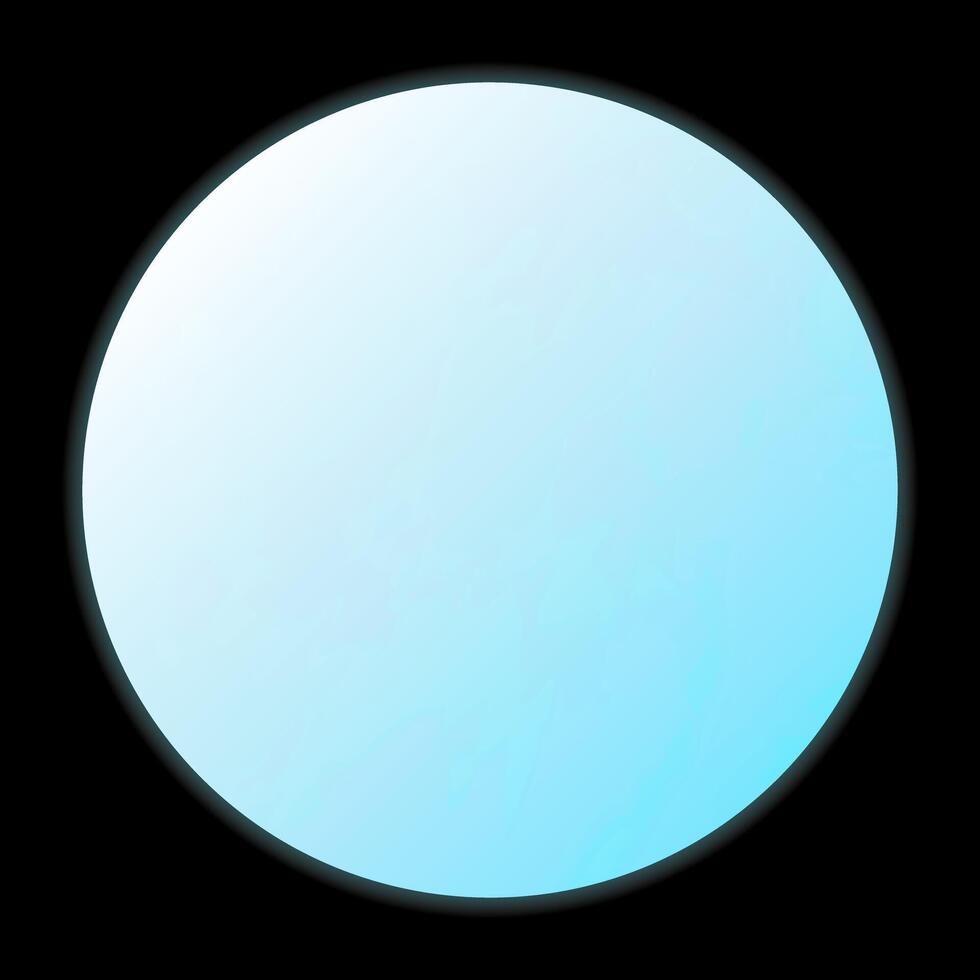 Planet Uranus Isolated on Black Background vector