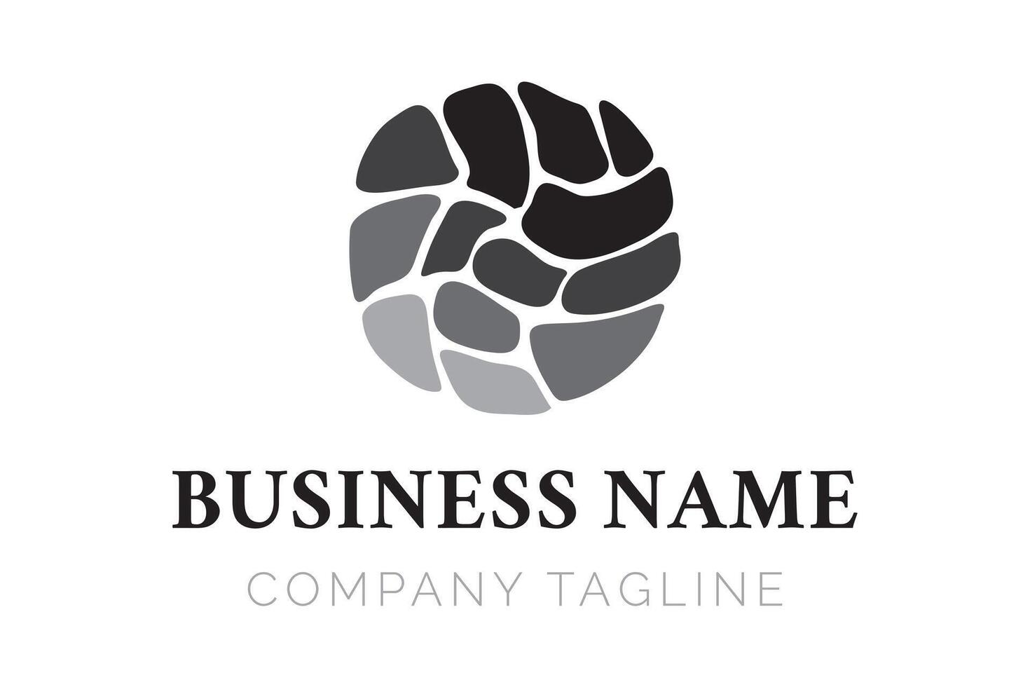 Minimalist Pavement Stone Logo vector