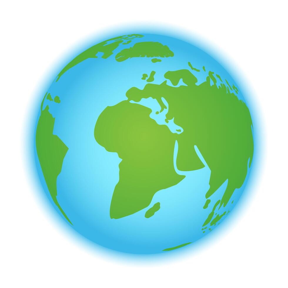Planet Earth Isolated Illustration vector