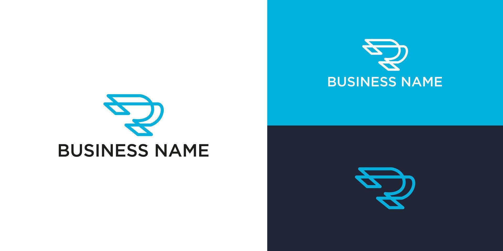 Modern Dynamic Logo Design Innovative Branding vector