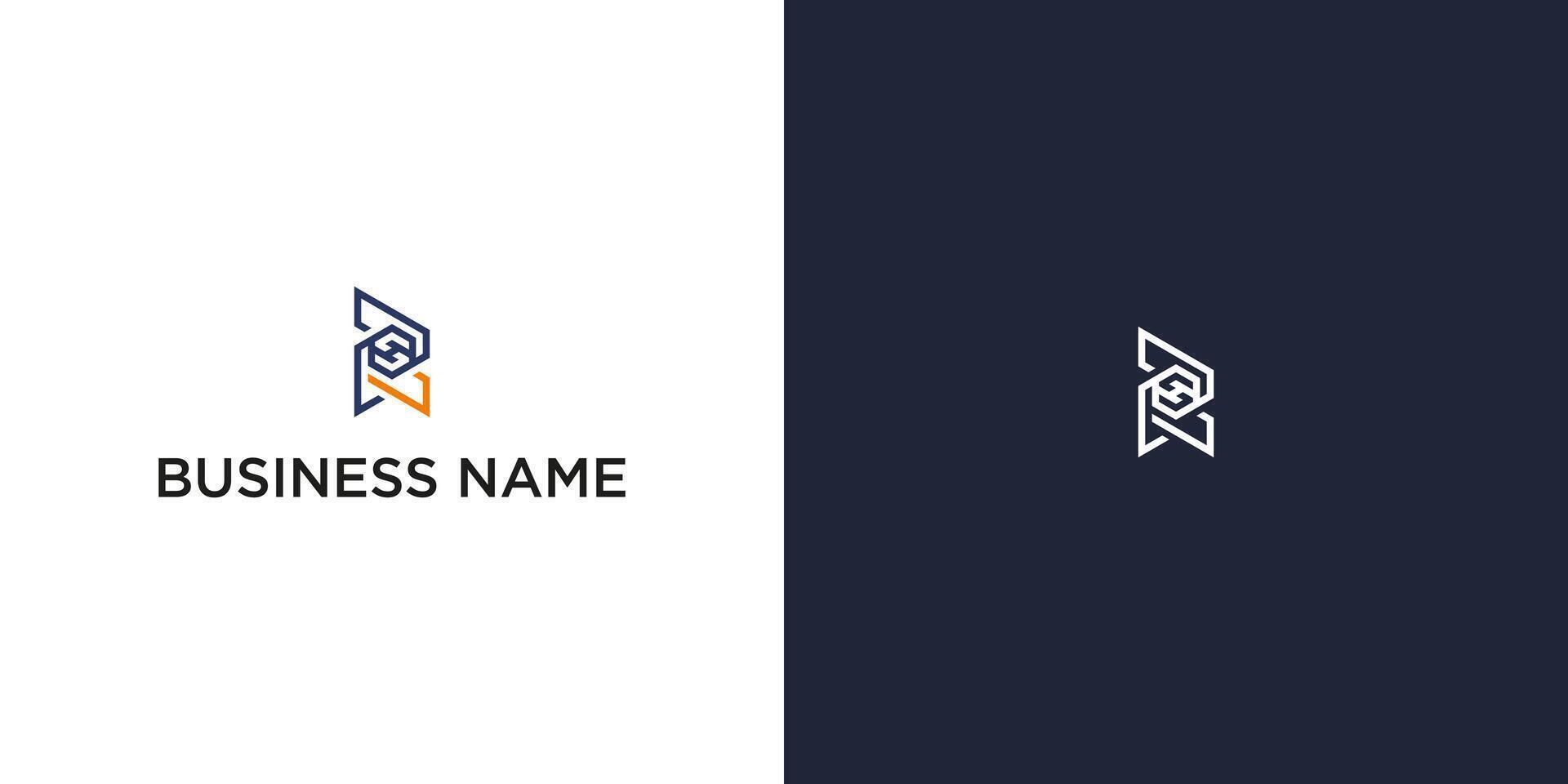 Modern Abstract Logo with Interlocking Shapes for Branding vector