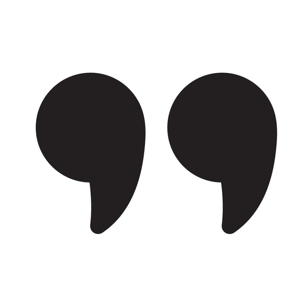 Quotation marks. Simple quotation marks icon. Quote icon. vector