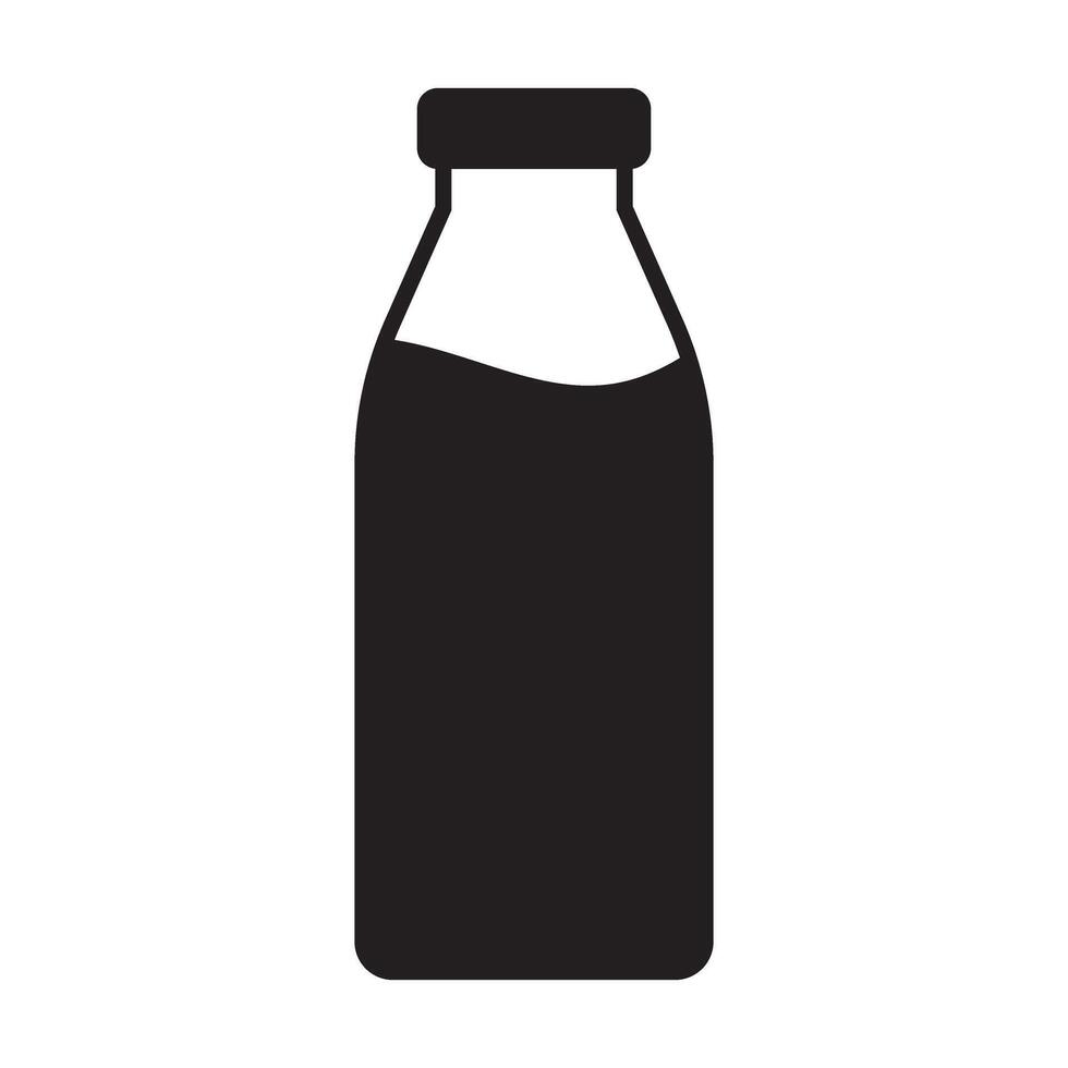 Bottle icon. Milk or water bottle icon. vector