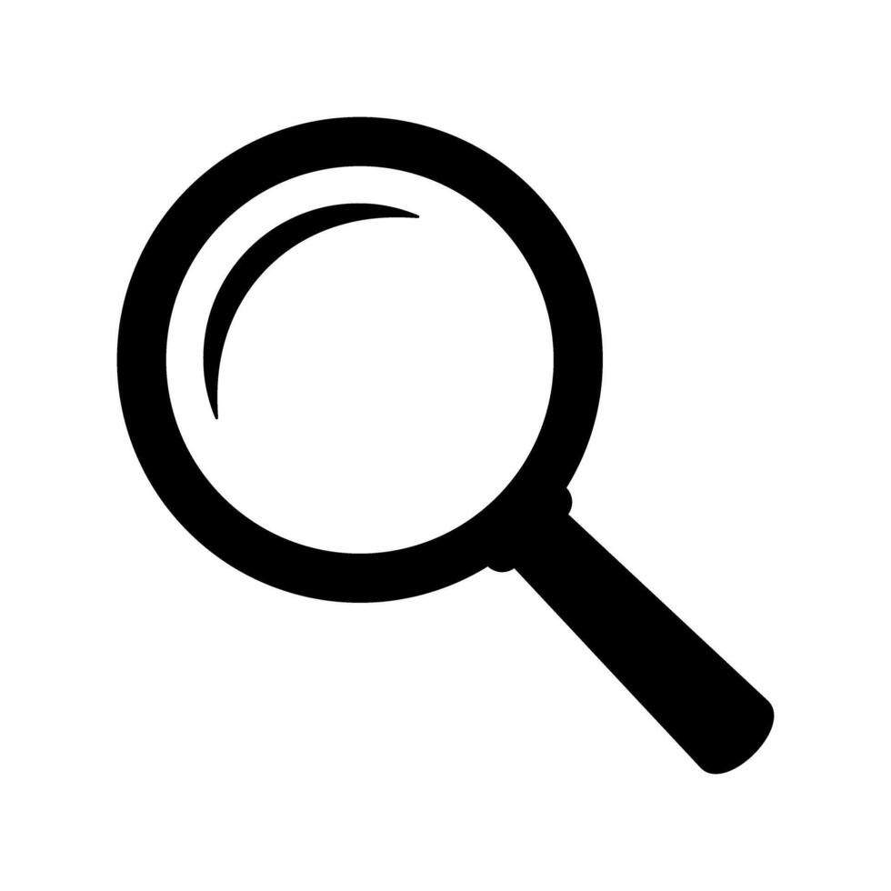 Loupe icon. Magnifying glass symbol. vector