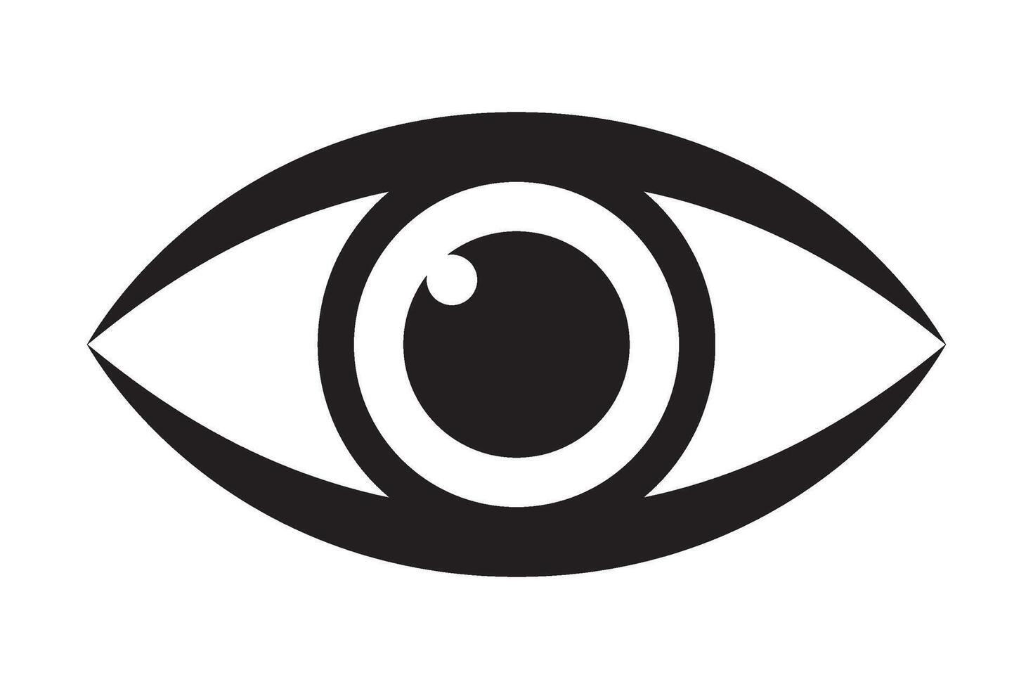 Eye icon, hyman eyeball icon sign symbol. vector