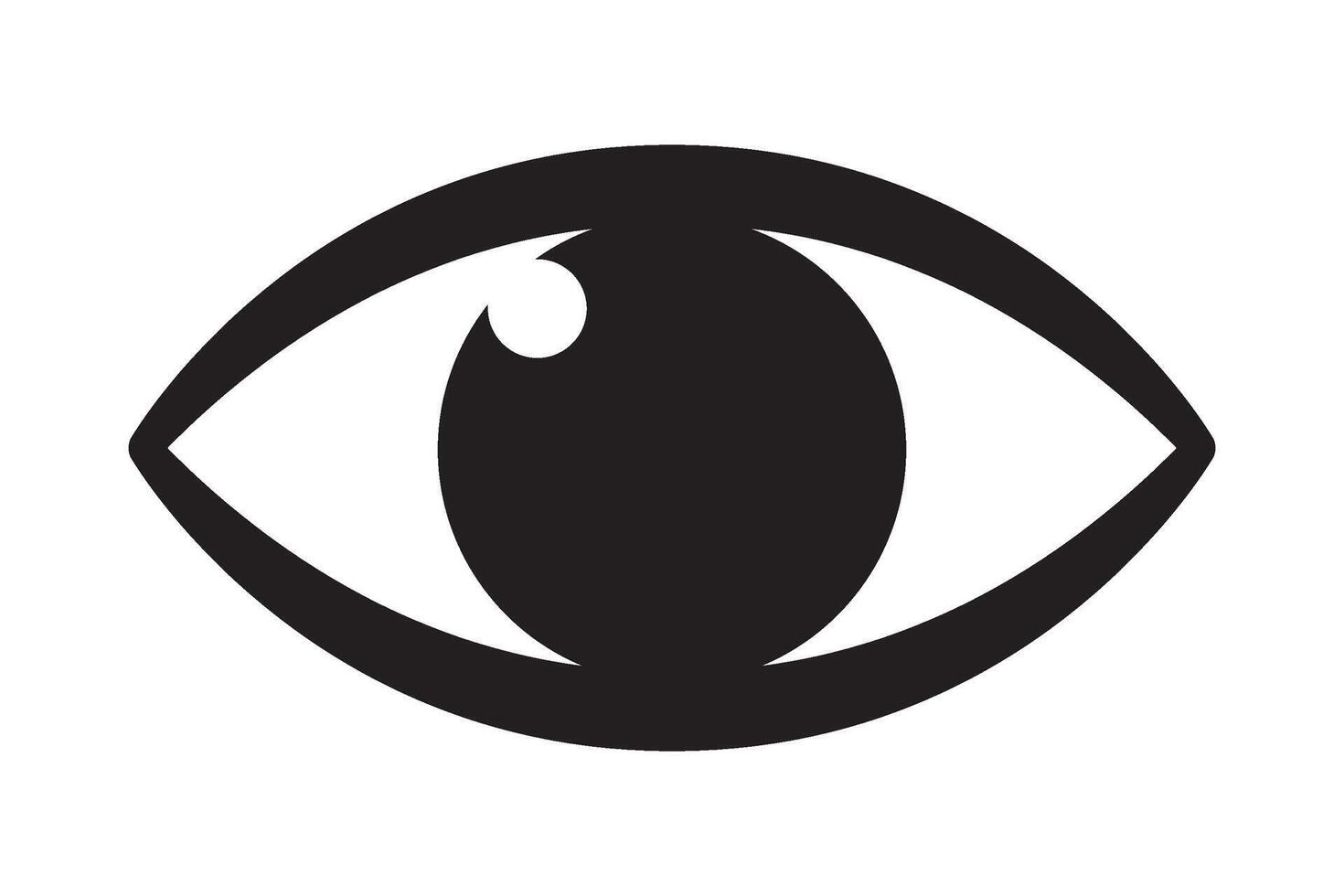 Eye icon, hyman eye icon. vector