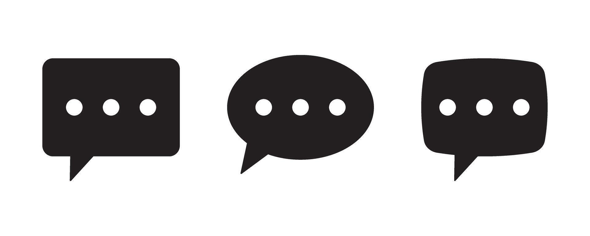 Chat icon. Dialogue icons set. Speech bubble icon. vector