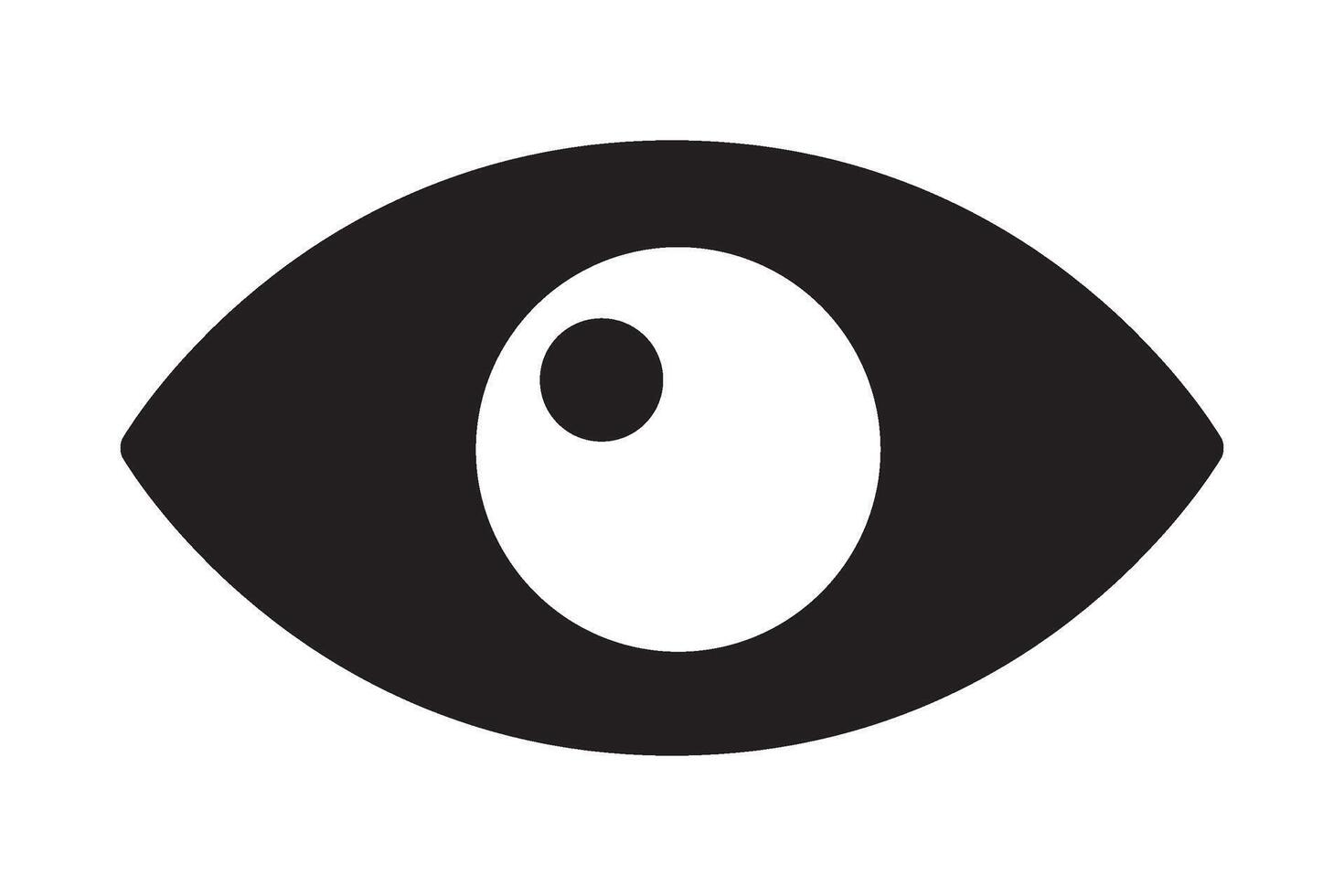 Eye icon, hyman eyeball symbol. vector