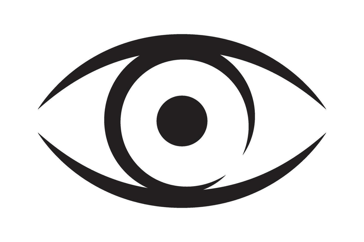 Hyman eye icon. Eye icon, vector