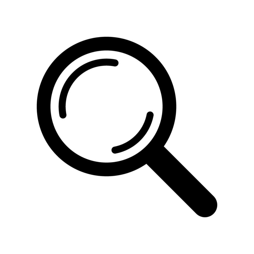 Loupe sign. Magnifying glass icon, magnifier icon. vector