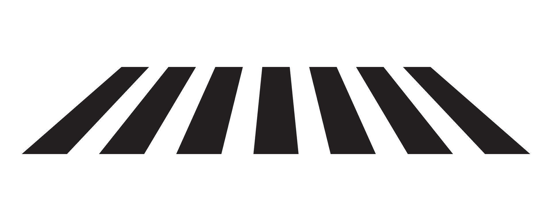 Zebra cross icon. Pedestrian crosswalk icon. vector