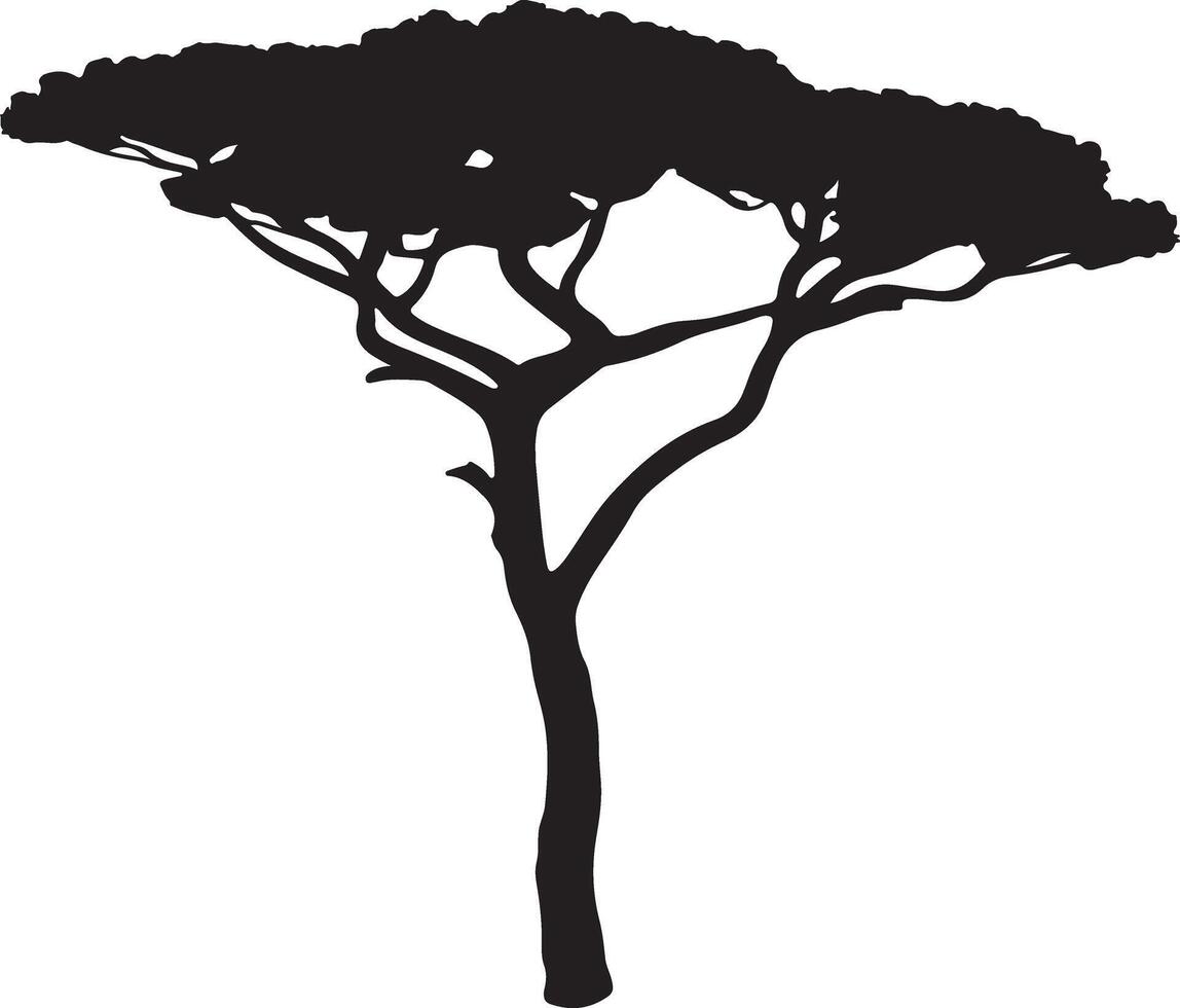 Big Tree silhouette vector