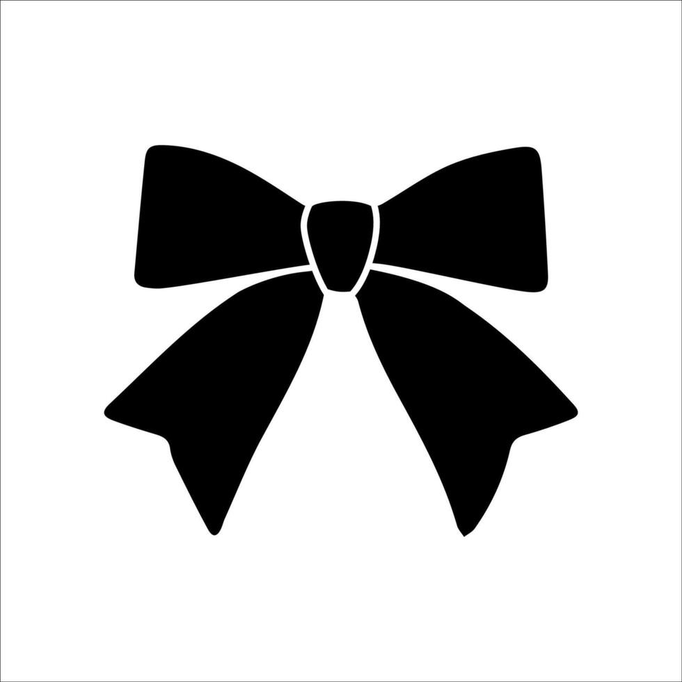Elegant black bow design for various occasions vector