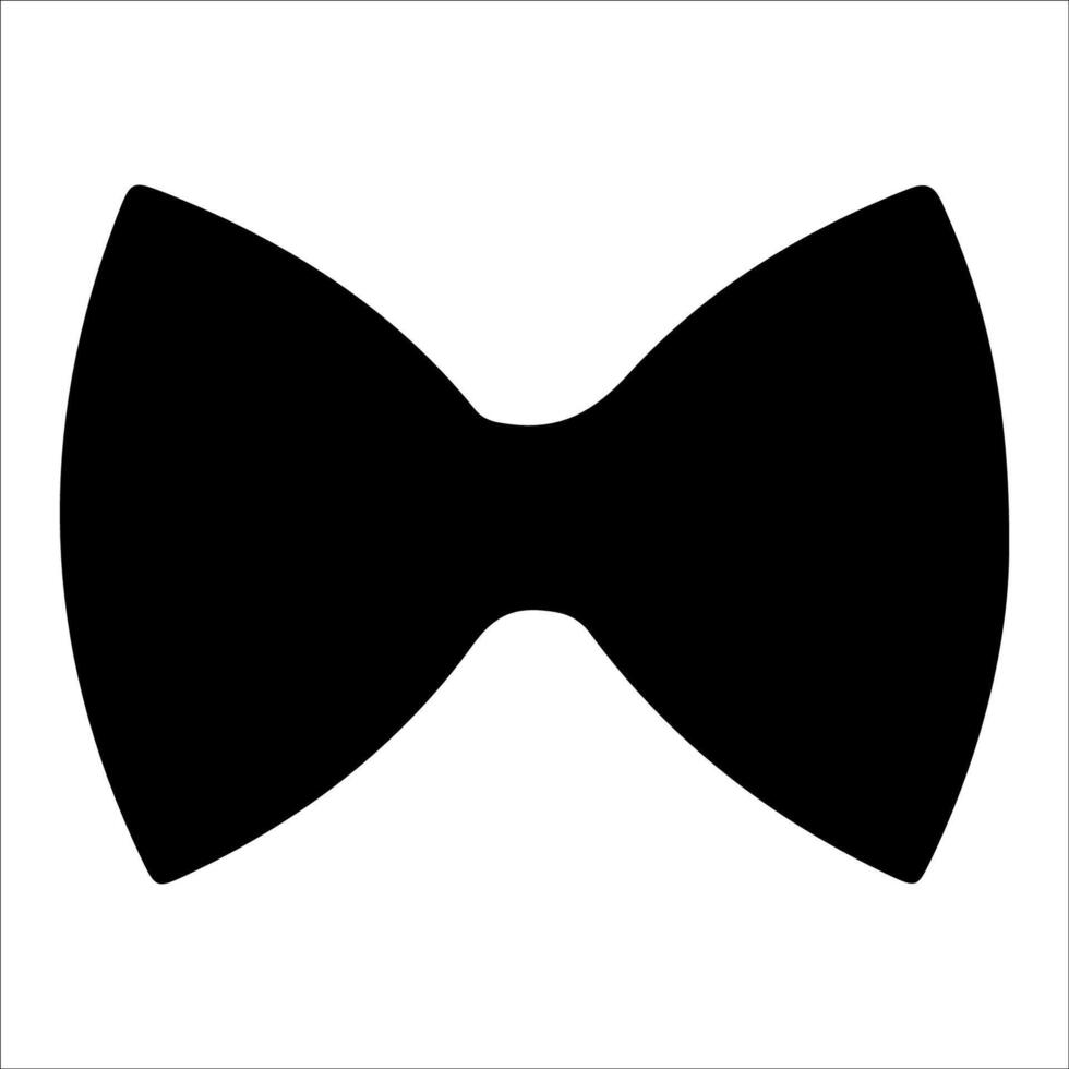 Creative black bow tie design for various uses vector