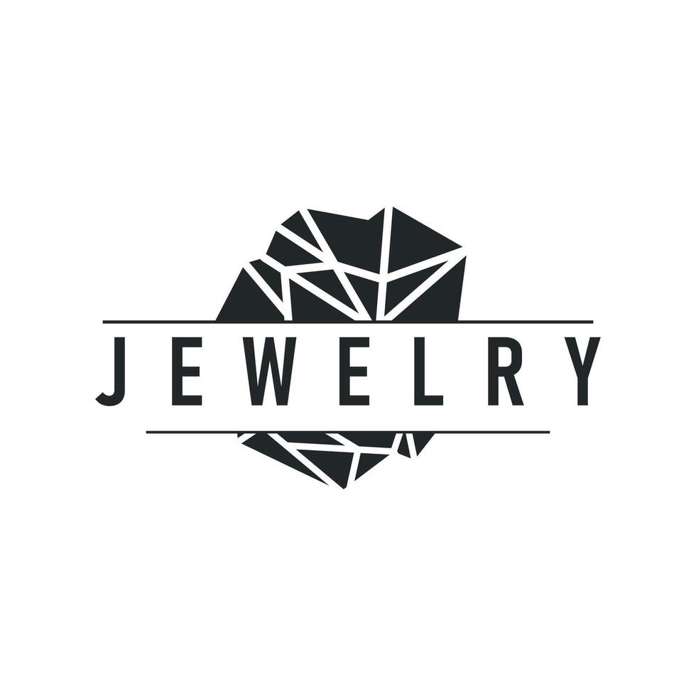 luxury design with gemstone logo concept, luxury diamond stone templet brand product concept with simple vintage concept vector